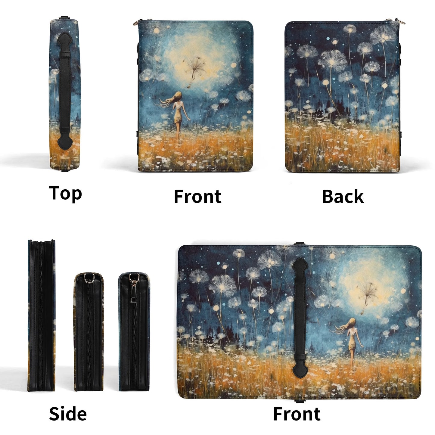 Dandelion / Books briefcase with internal pockets