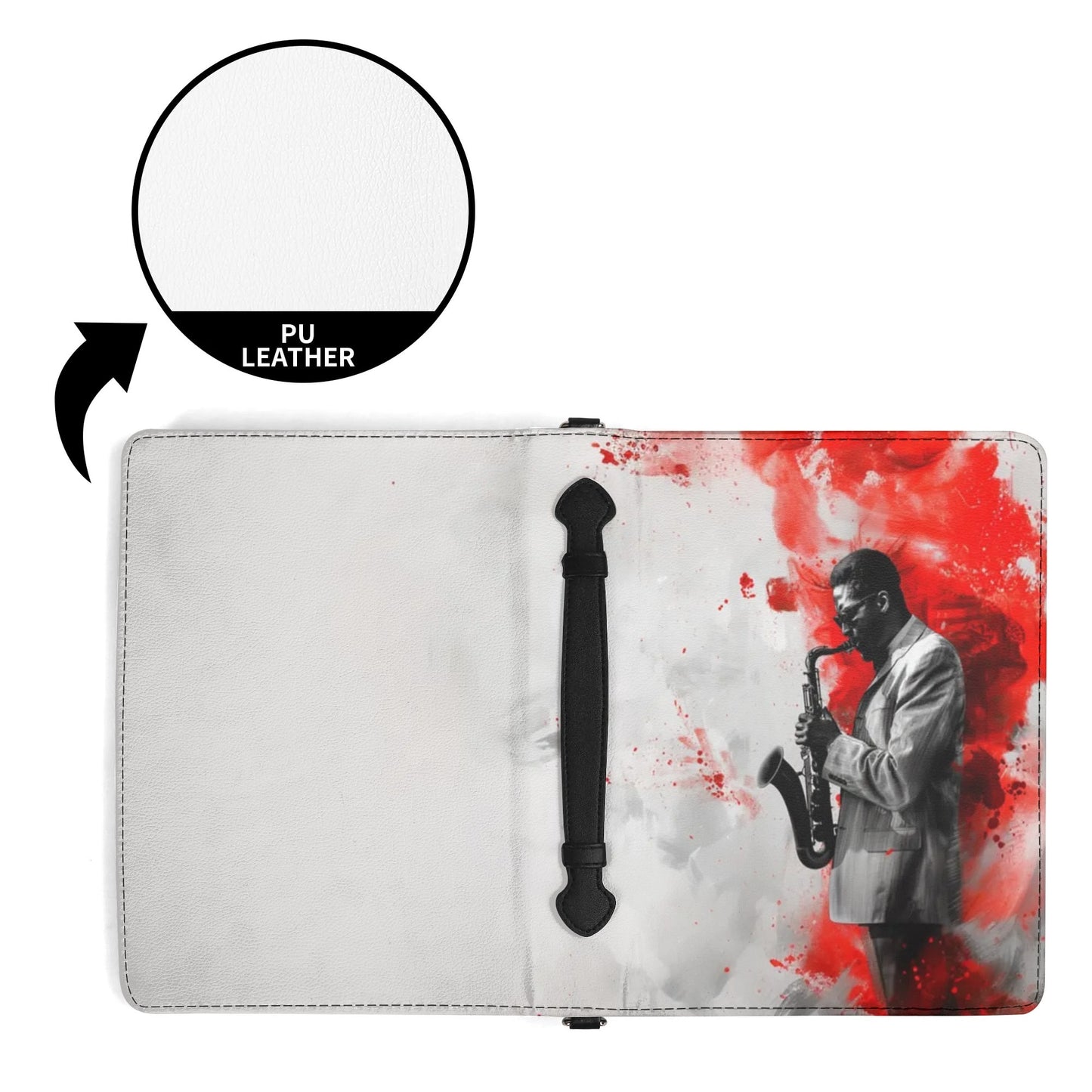 The Sax Man / Books briefcase with internal pockets