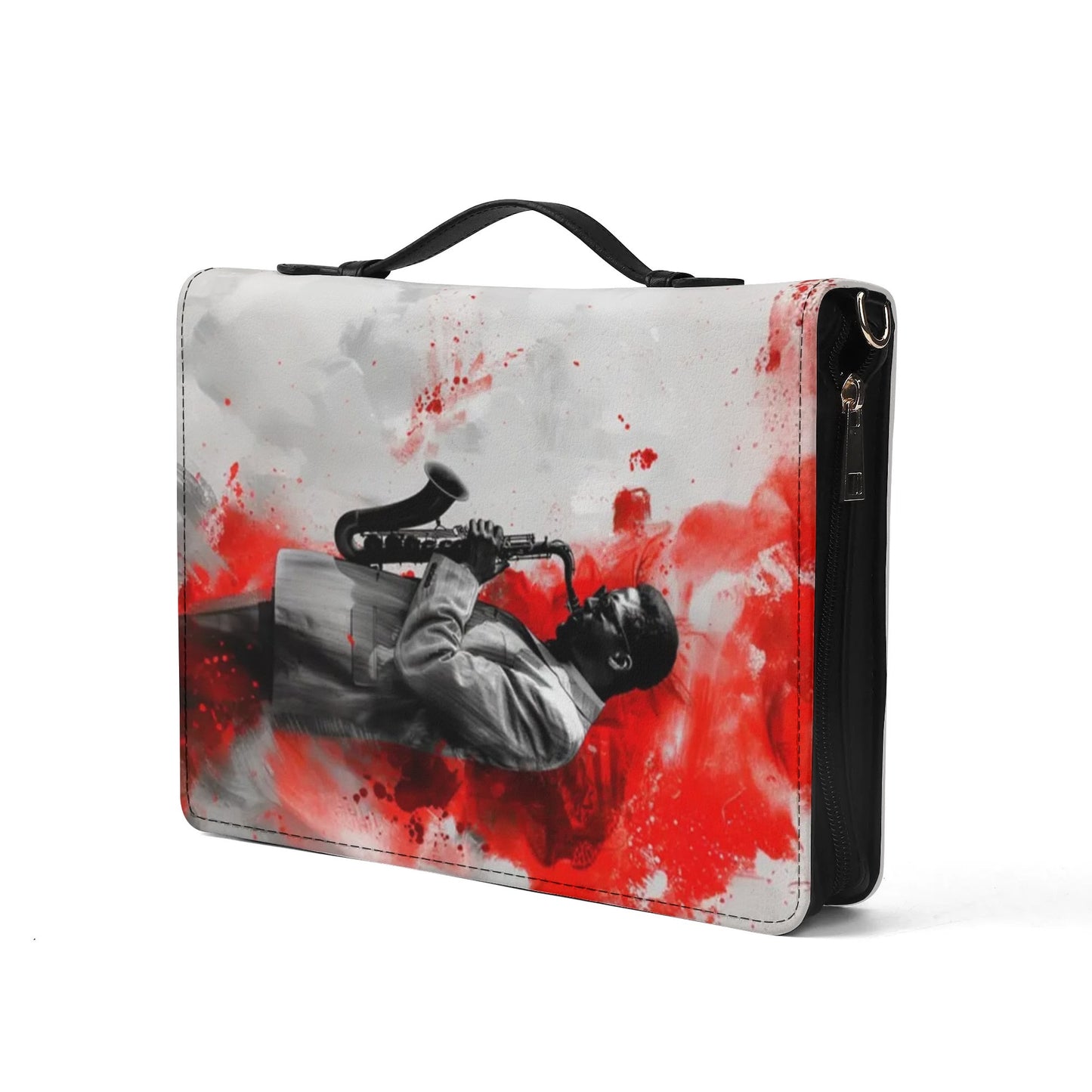 The Sax Man / Books briefcase with internal pockets