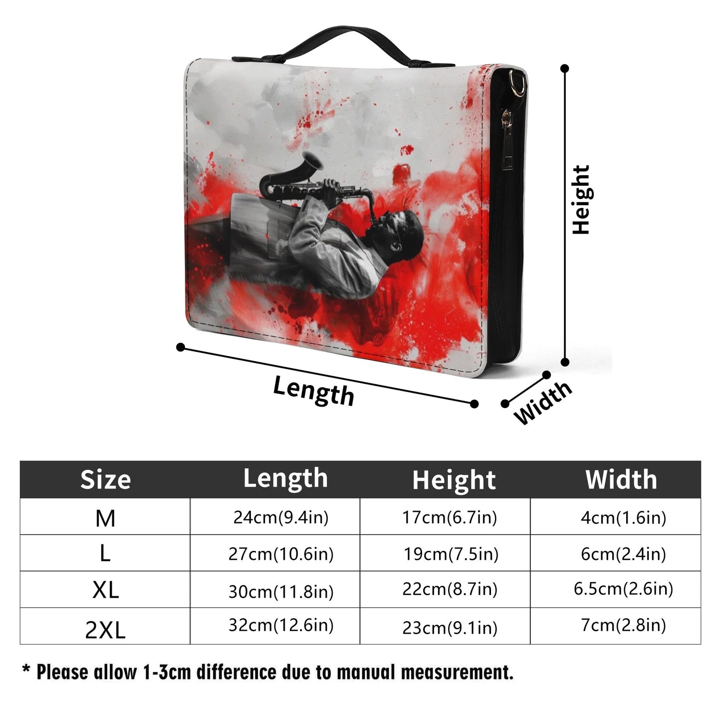 The Sax Man / Books briefcase with internal pockets