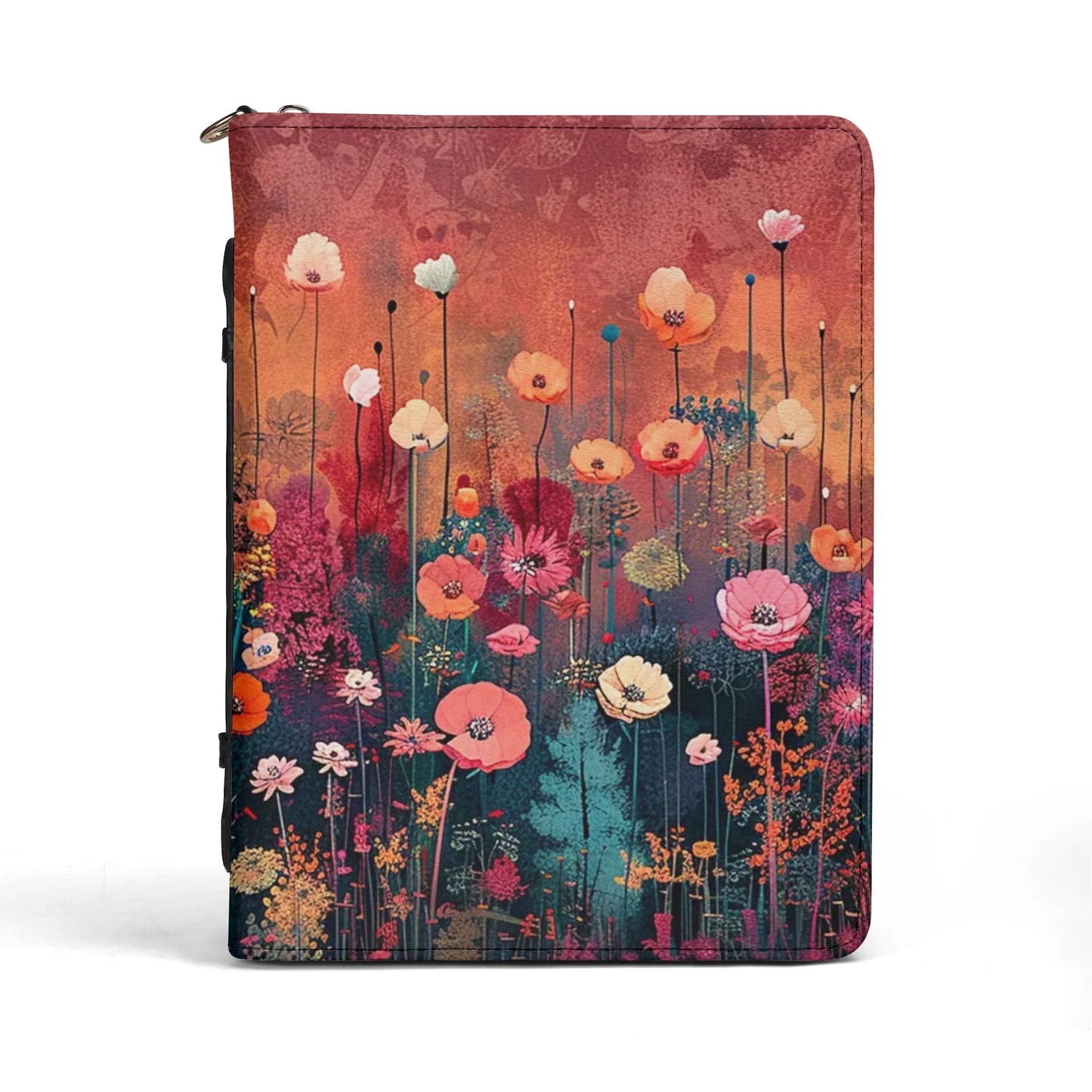 Flowers / Books briefcase with internal pockets