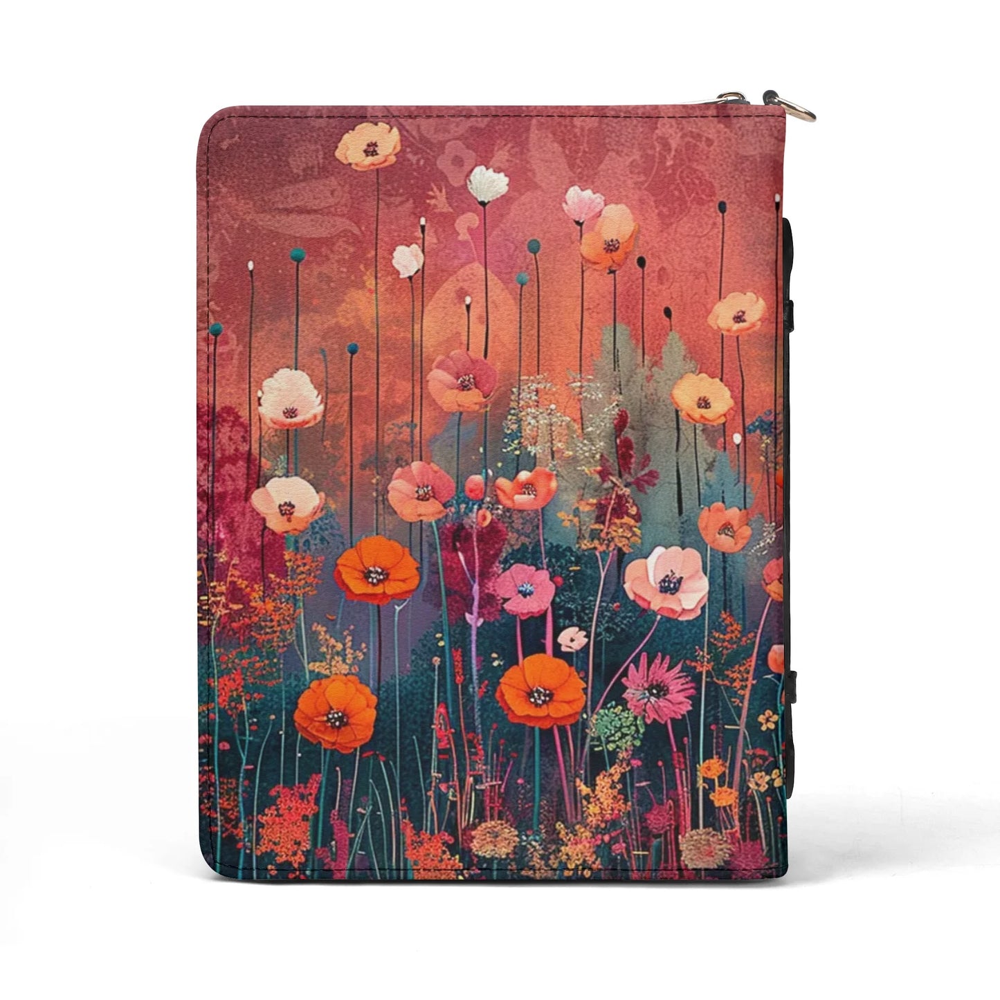 Flowers / Books briefcase with internal pockets