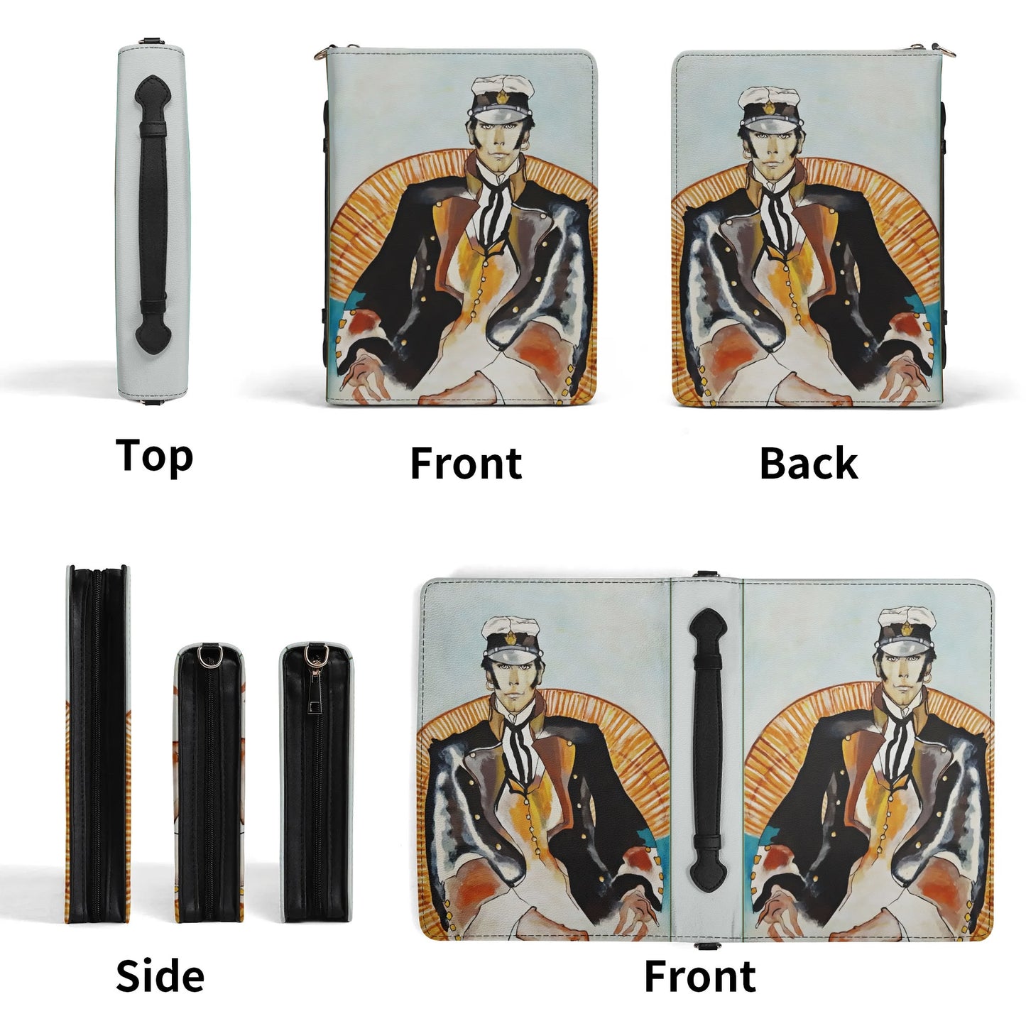 Corto Maltese / Books briefcase with internal pockets