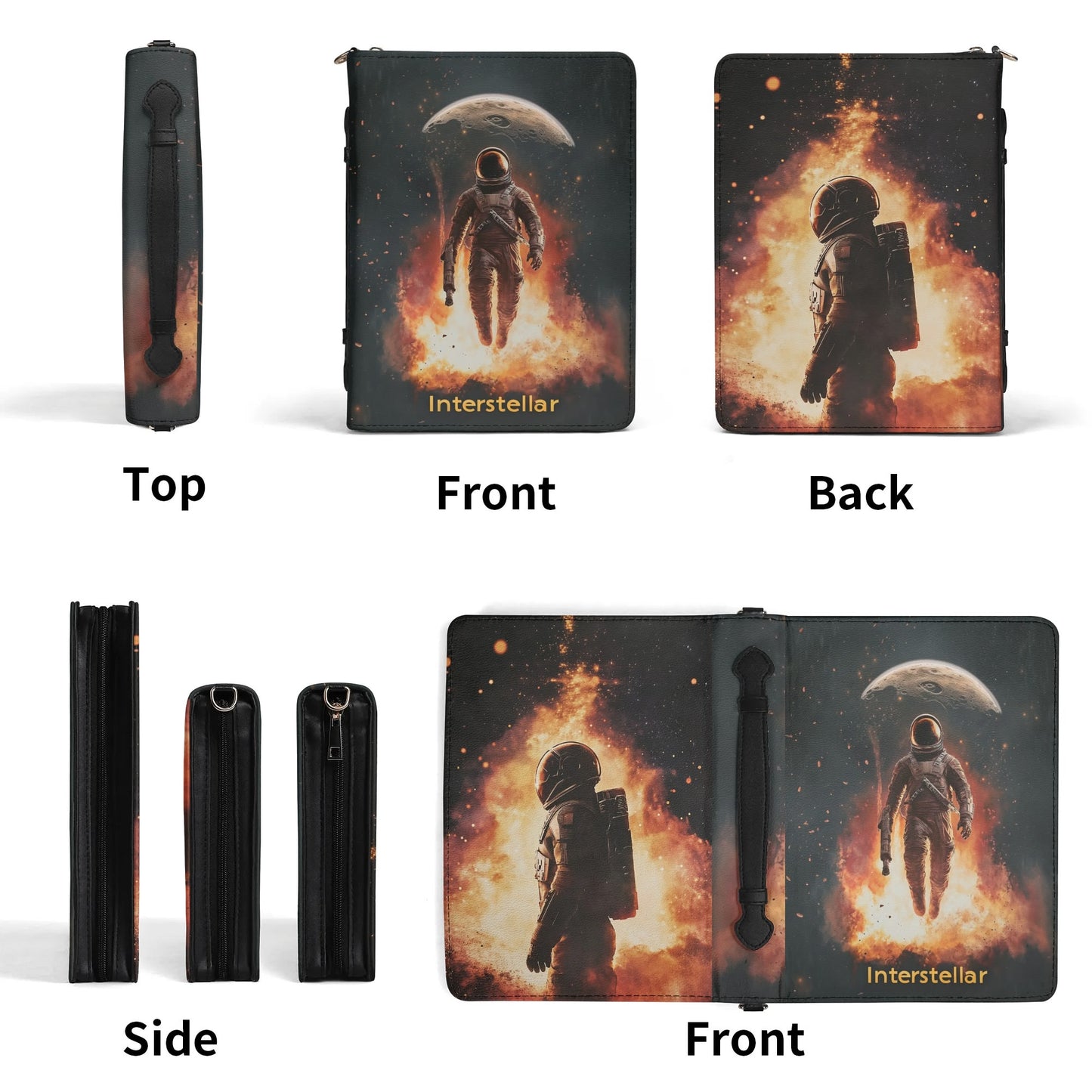 Interstellar / Books briefcase with internal pockets