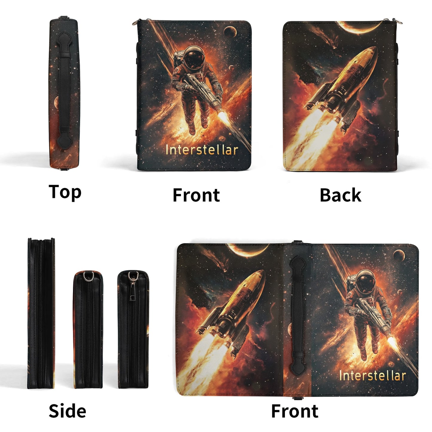 Interstellar.2 / Books briefcase with internal pockets