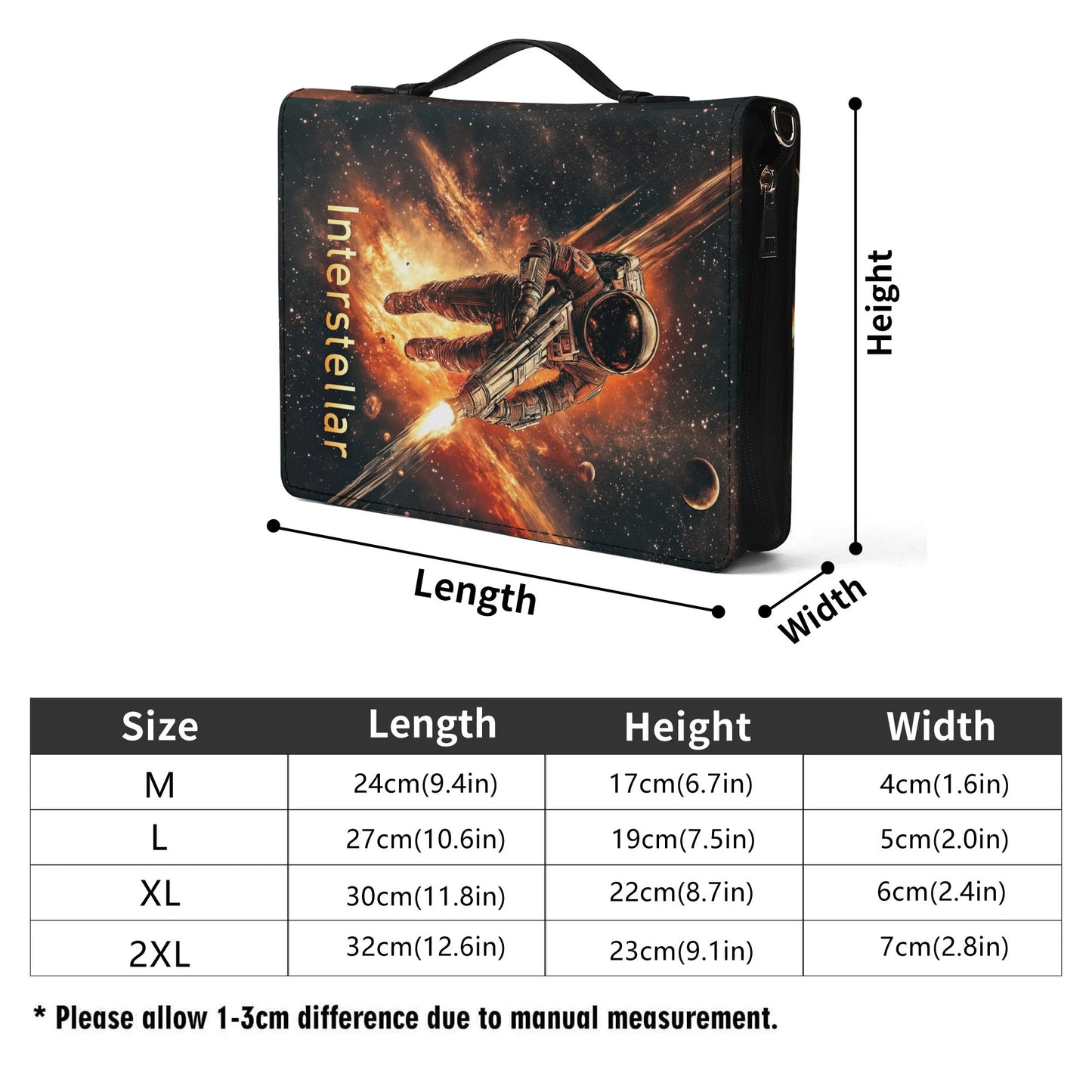 Interstellar.2 / Books briefcase with internal pockets