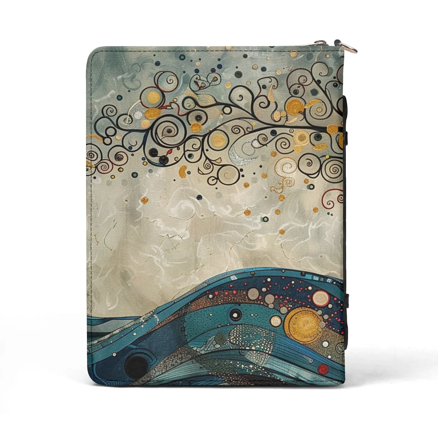 Flowering Tree / Books briefcase with internal pockets