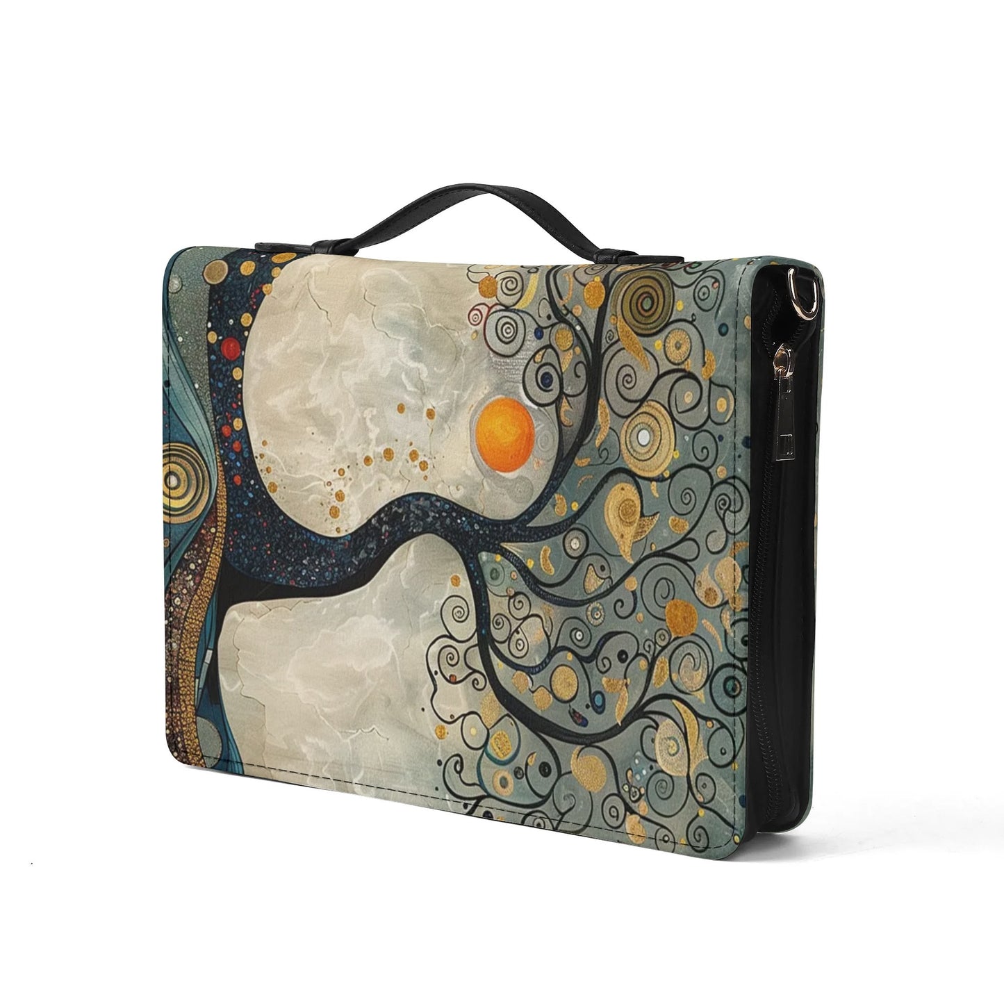 Flowering Tree / Books briefcase with internal pockets