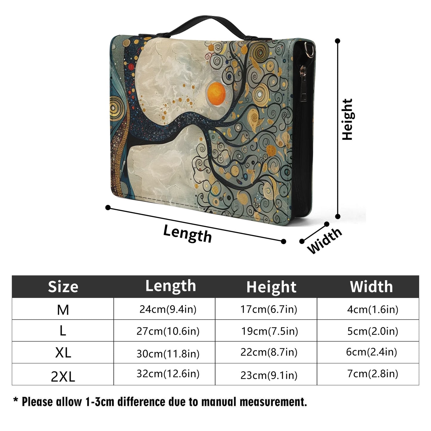 Flowering Tree / Books briefcase with internal pockets