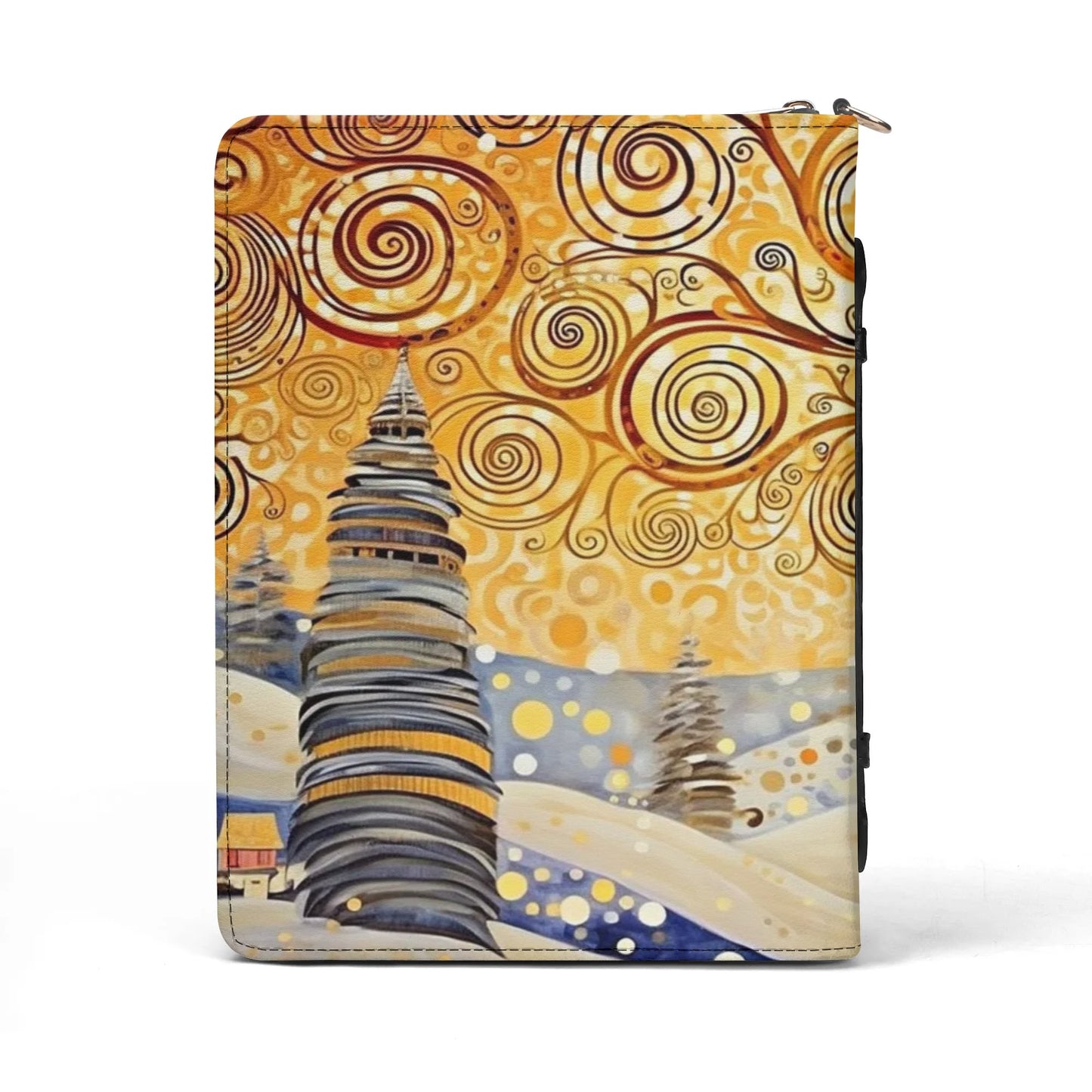 Winter Tree / Books briefcase with internal pockets
