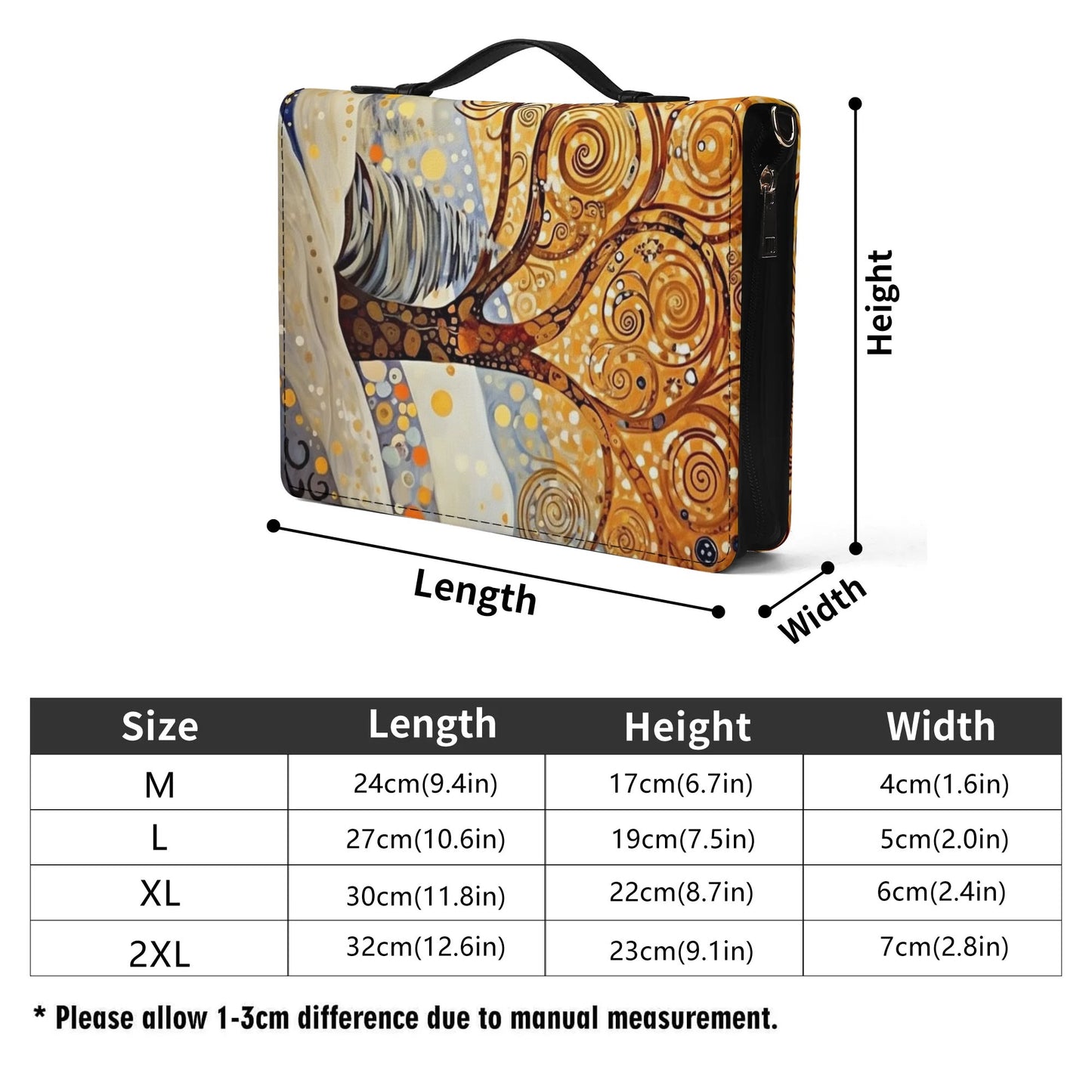 Winter Tree / Books briefcase with internal pockets