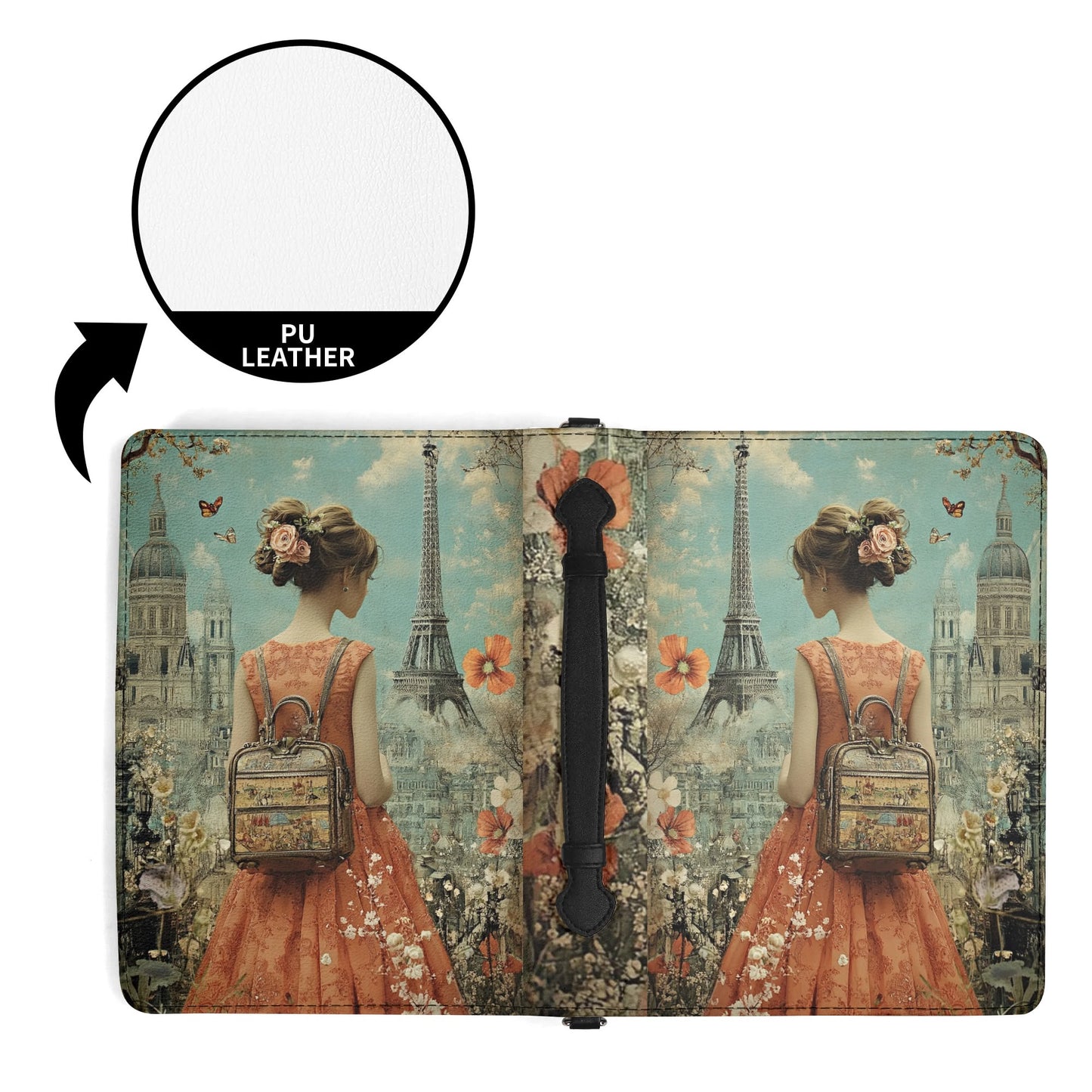 Dreaming of Paris / Books briefcase with internal pockets