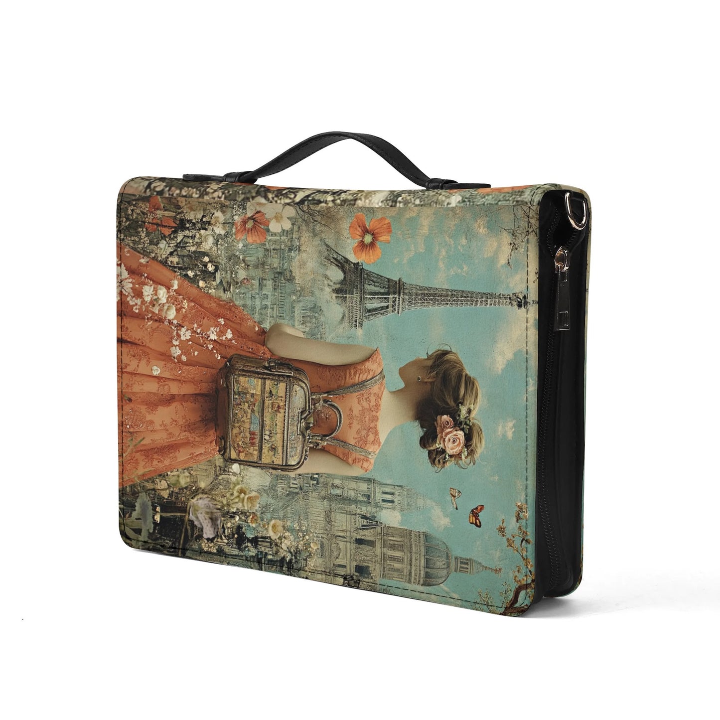 Dreaming of Paris / Books briefcase with internal pockets