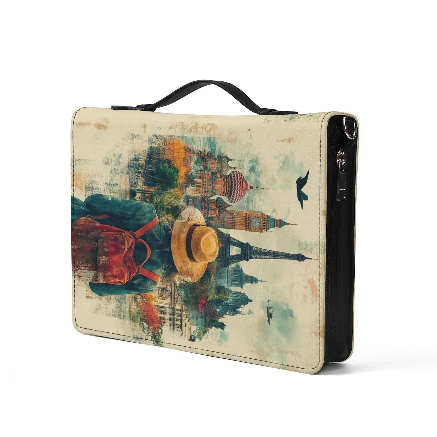 Holidays / Books briefcase with internal pockets