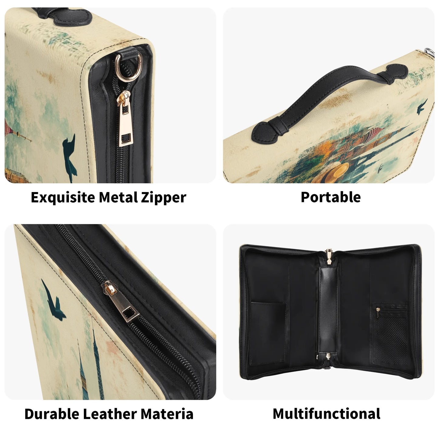 Holidays / Books briefcase with internal pockets