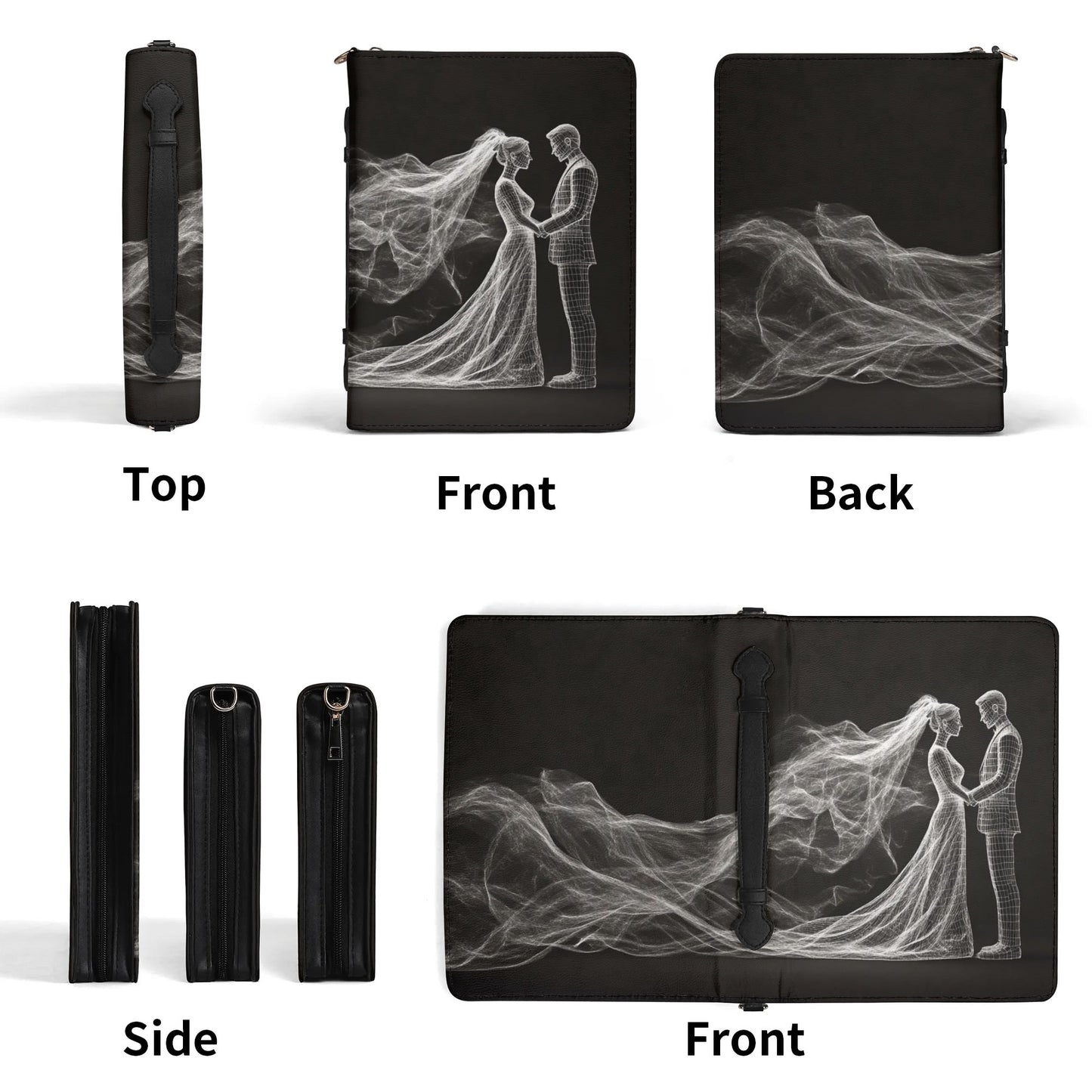 Wedding Day / Books briefcase with internal pockets