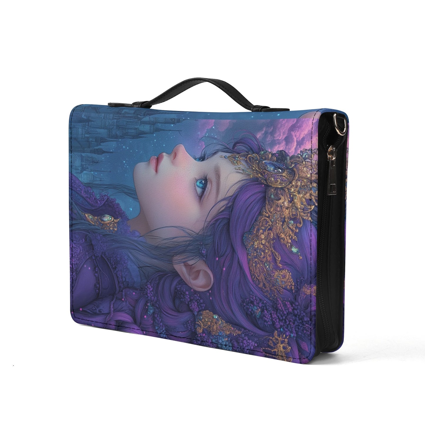 Blue Fairy / Books briefcase with internal pockets