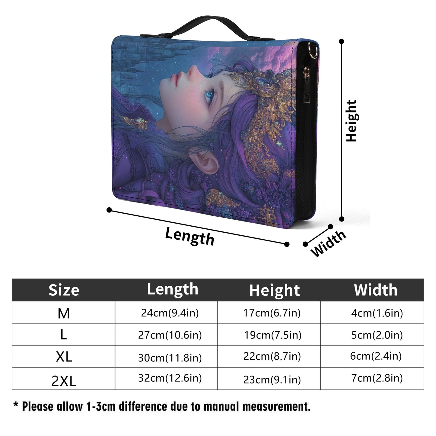 Blue Fairy / Books briefcase with internal pockets