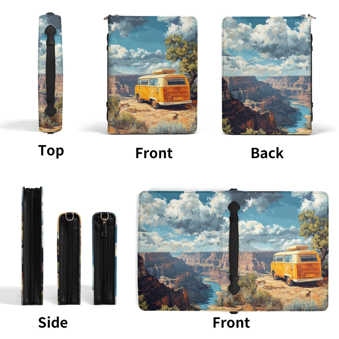 Travel Diary / Books briefcase with internal pockets