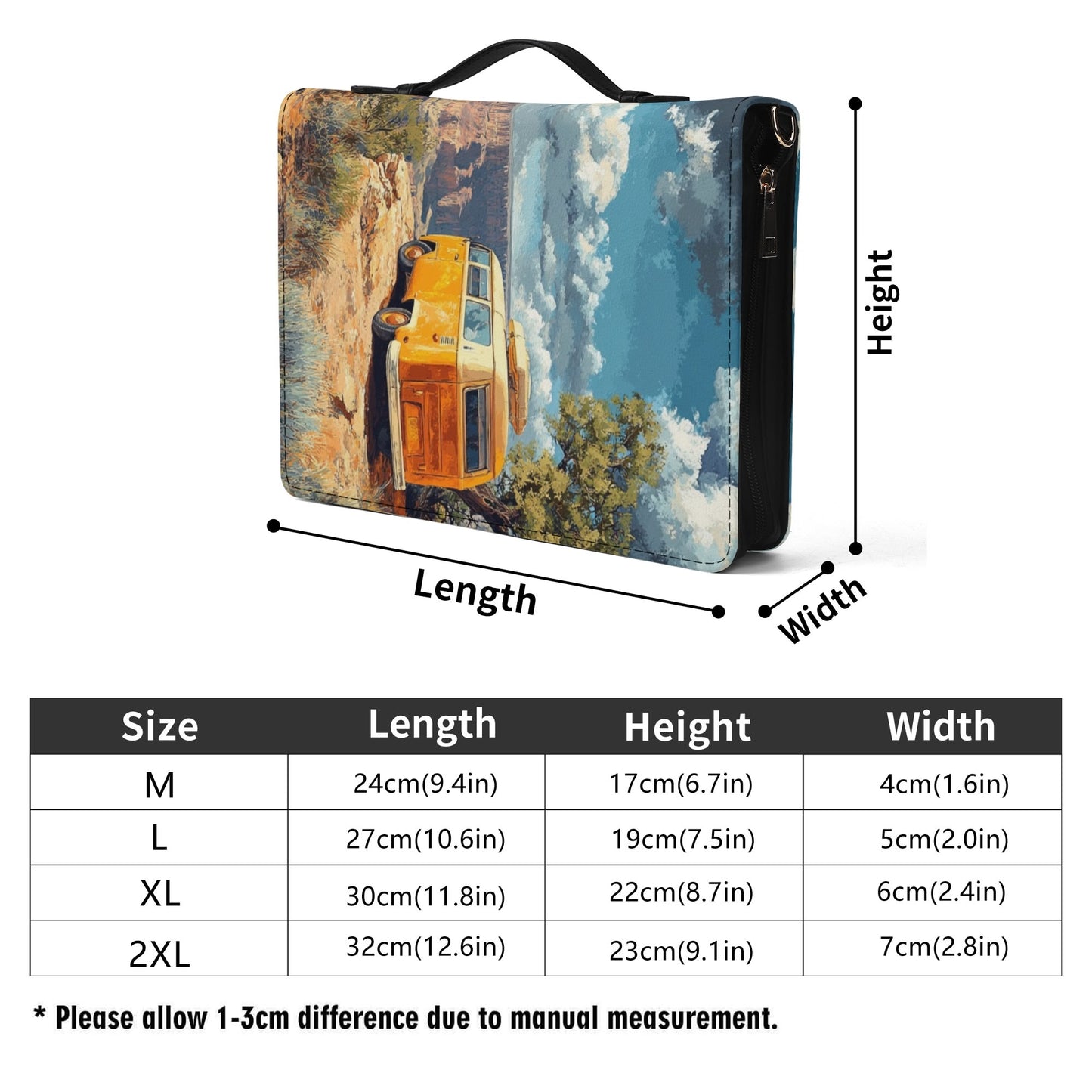 Travel Diary / Books briefcase with internal pockets