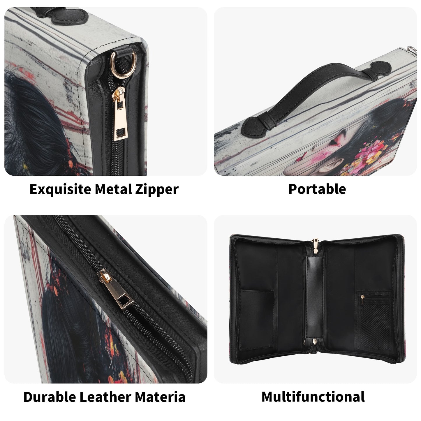Akiko / Books briefcase with internal pockets