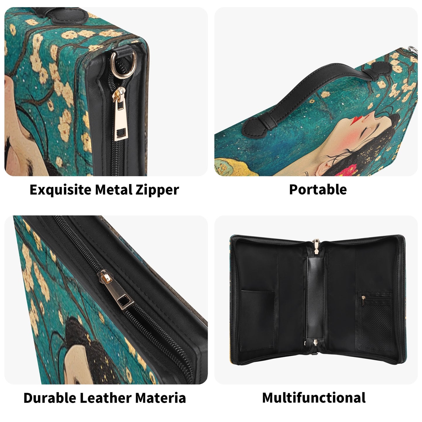 Spring Scent / Books briefcase with internal pockets
