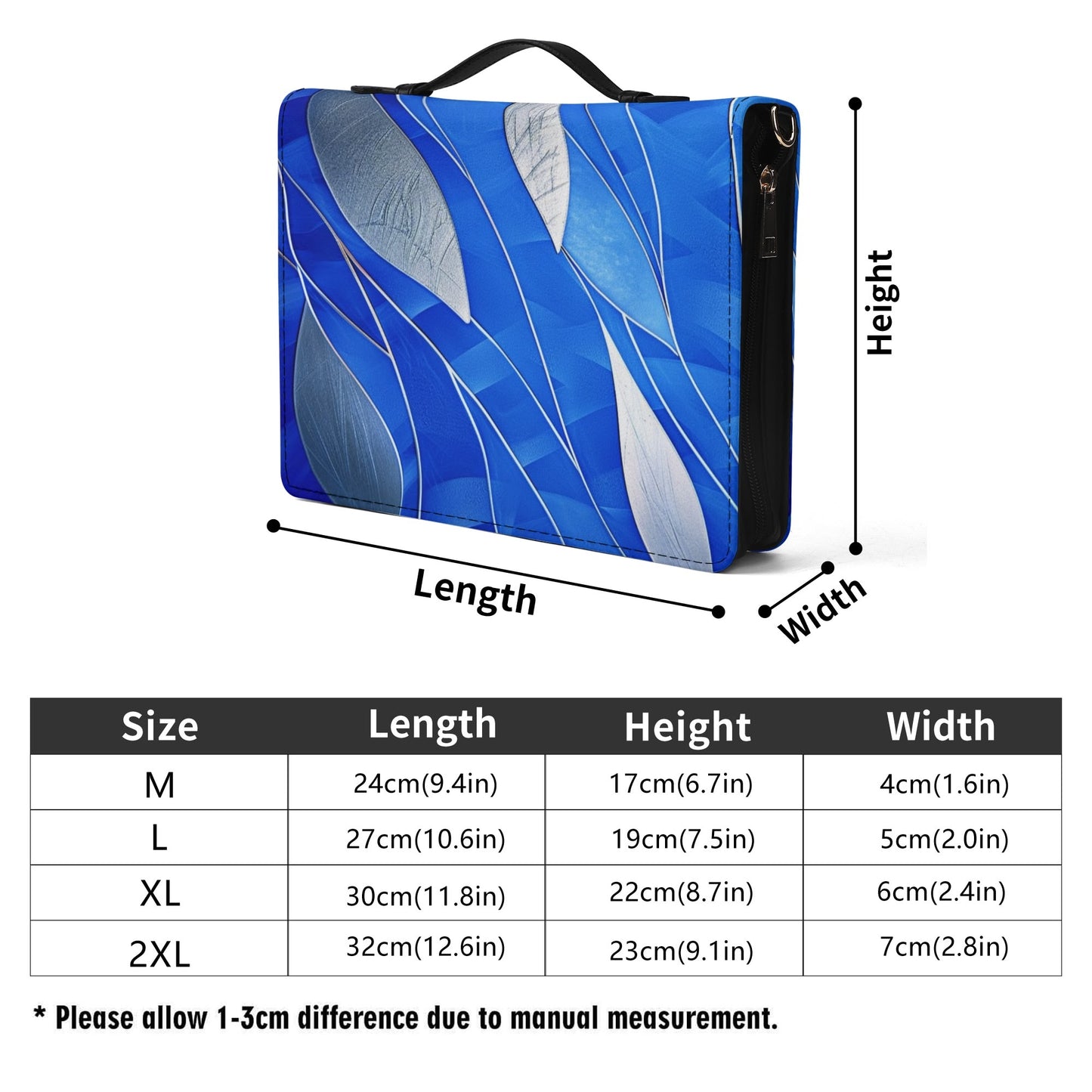 Sea Waves / Books briefcase with internal pockets