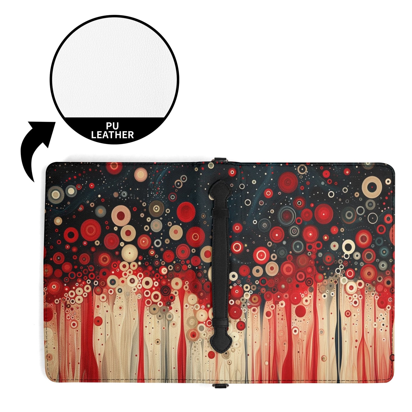 Red Feel / Books briefcase with internal pockets