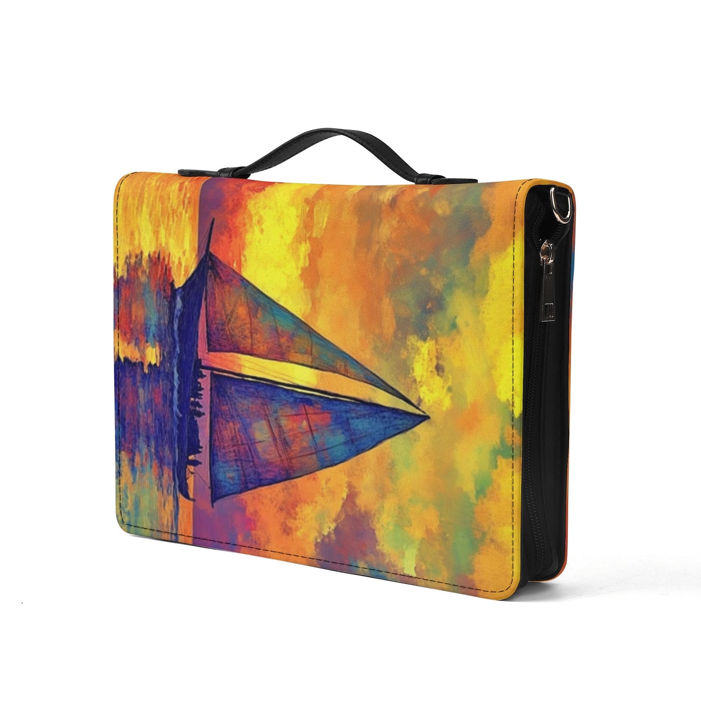 Sailboat Trip / Books briefcase with internal pockets