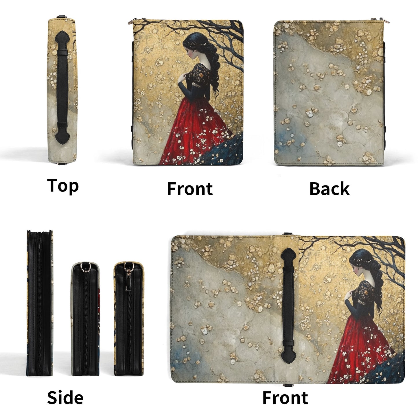Snow White / Books briefcase with internal pockets