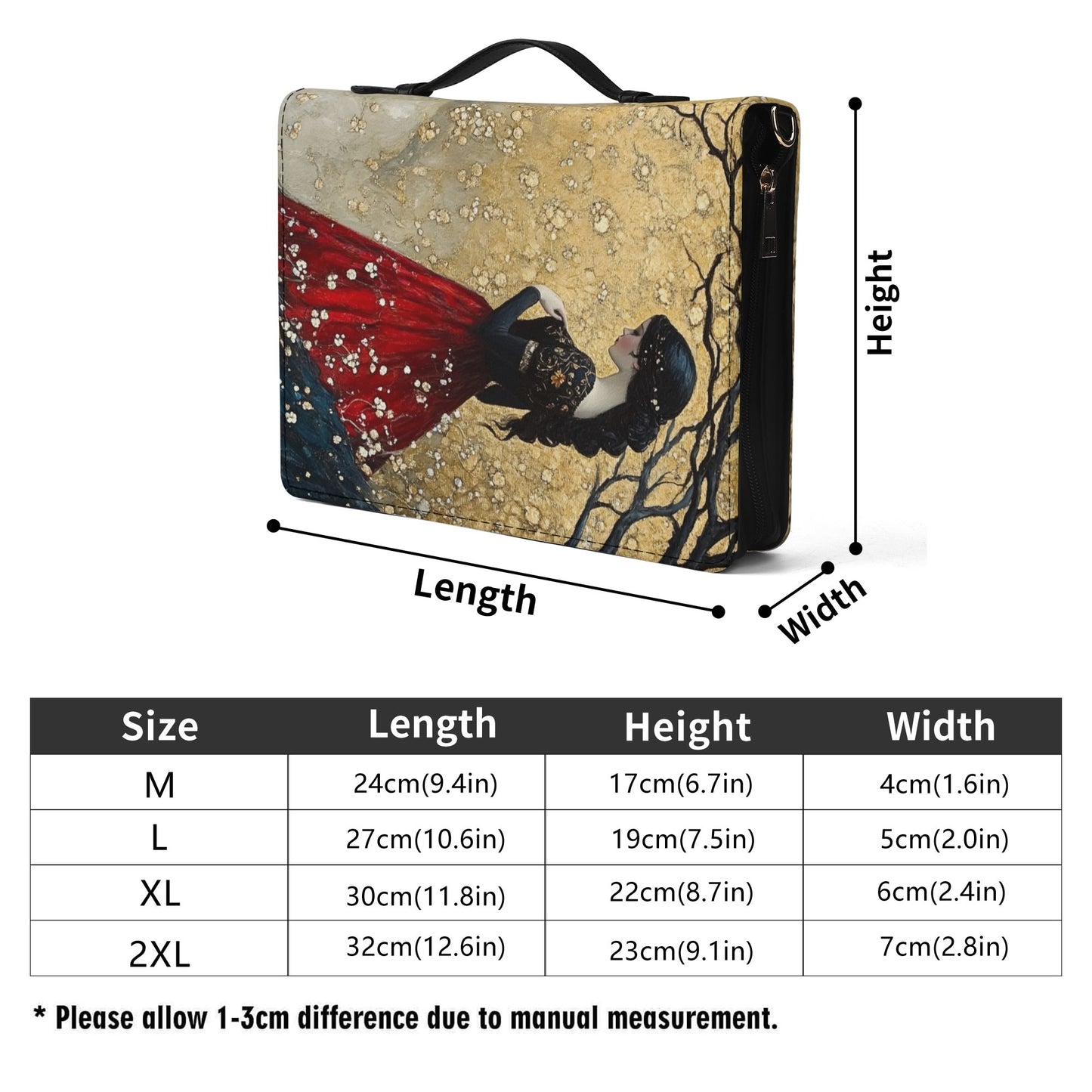 Snow White / Books briefcase with internal pockets