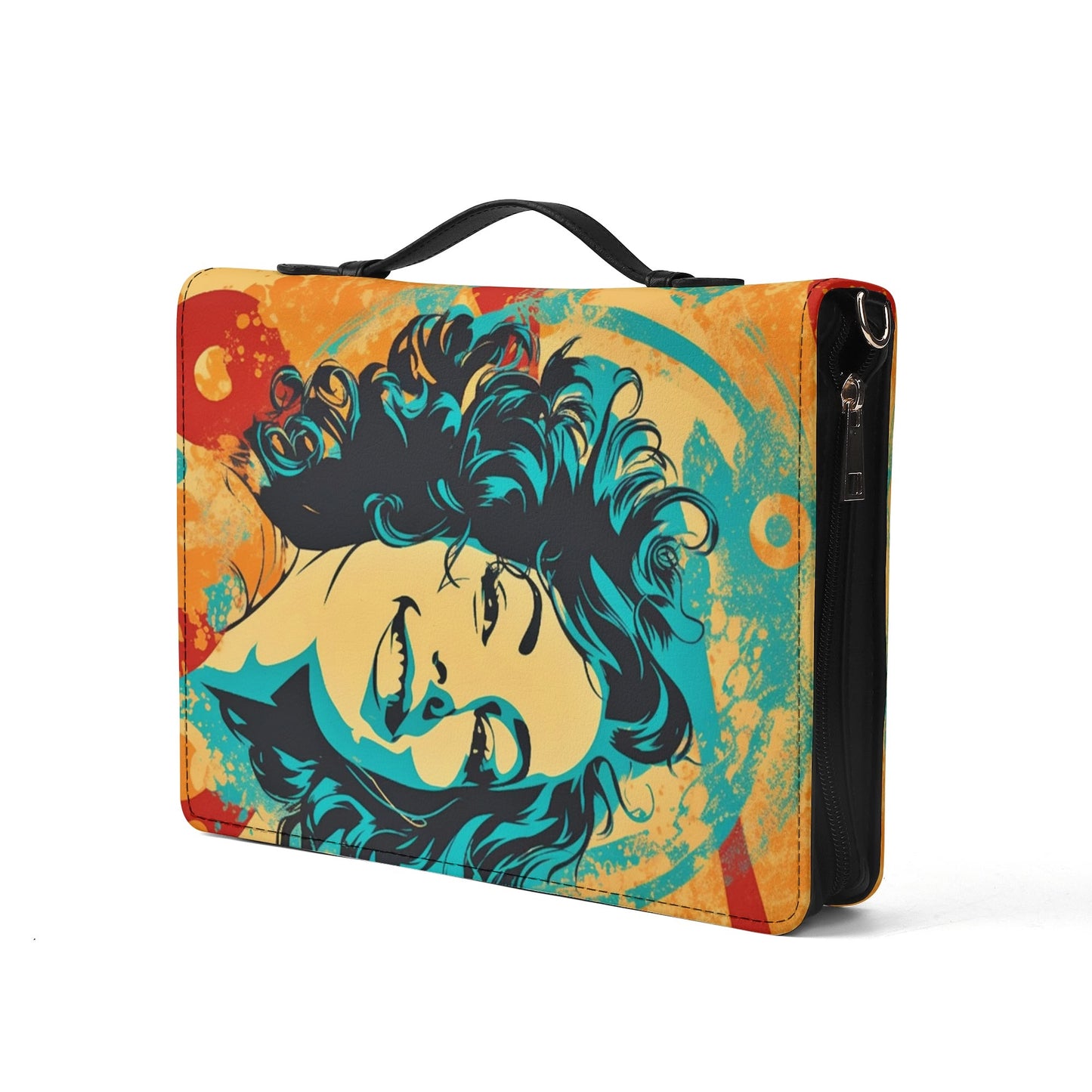 Happy Girl / Books briefcase with internal pockets
