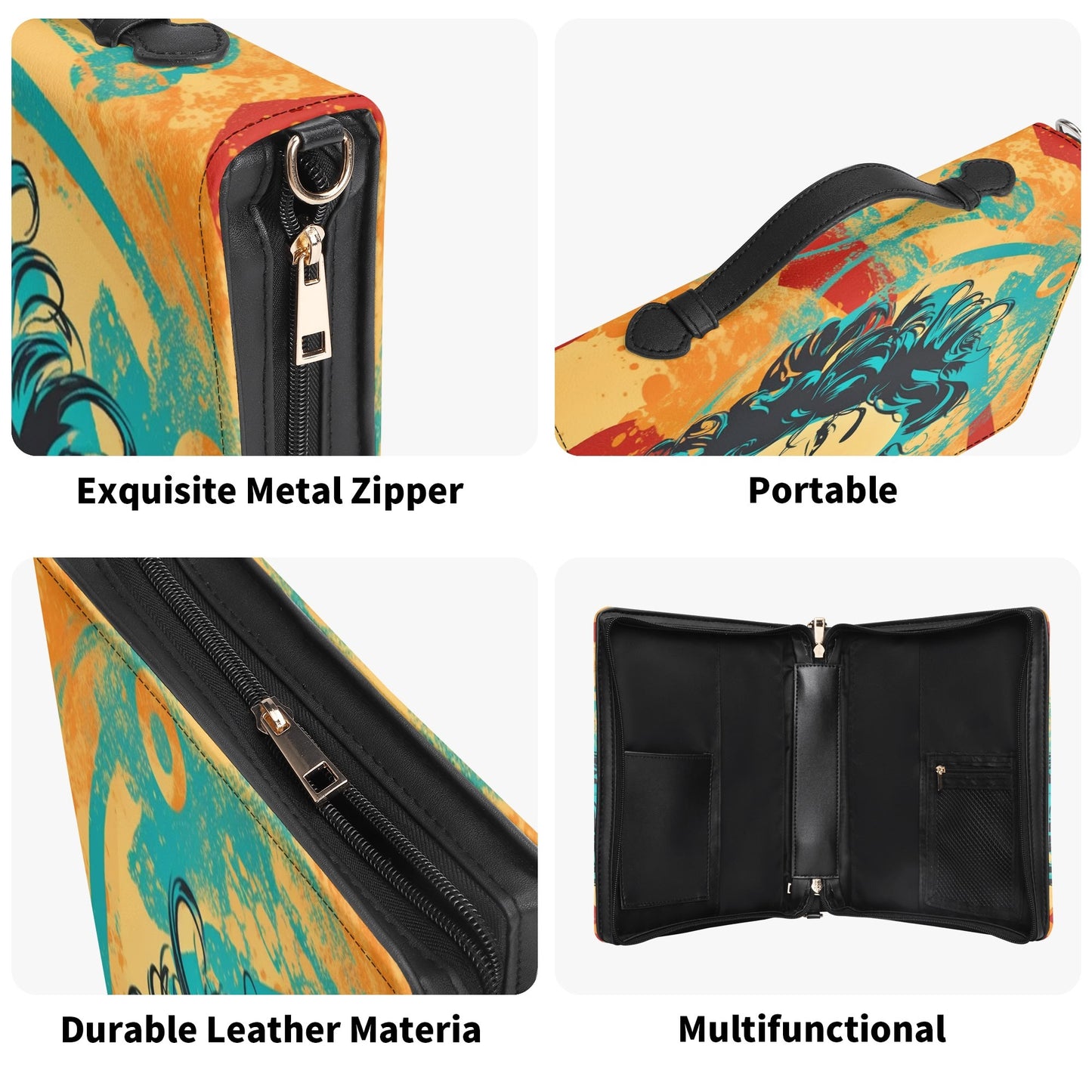 Happy Girl / Books briefcase with internal pockets