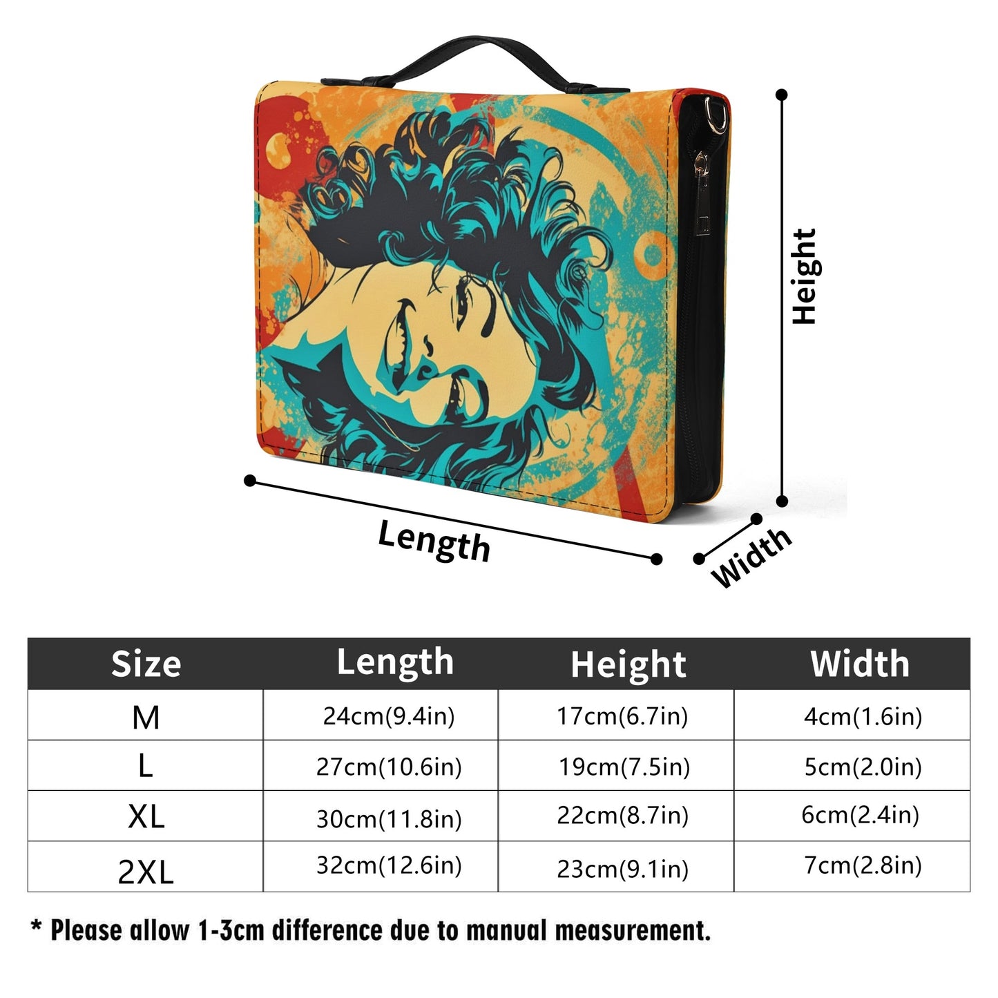 Happy Girl / Books briefcase with internal pockets