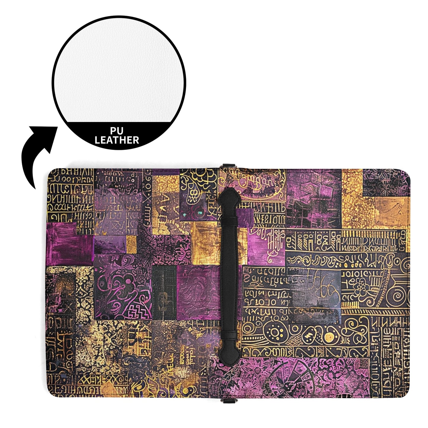Ancient Writings / Books briefcase with internal pockets