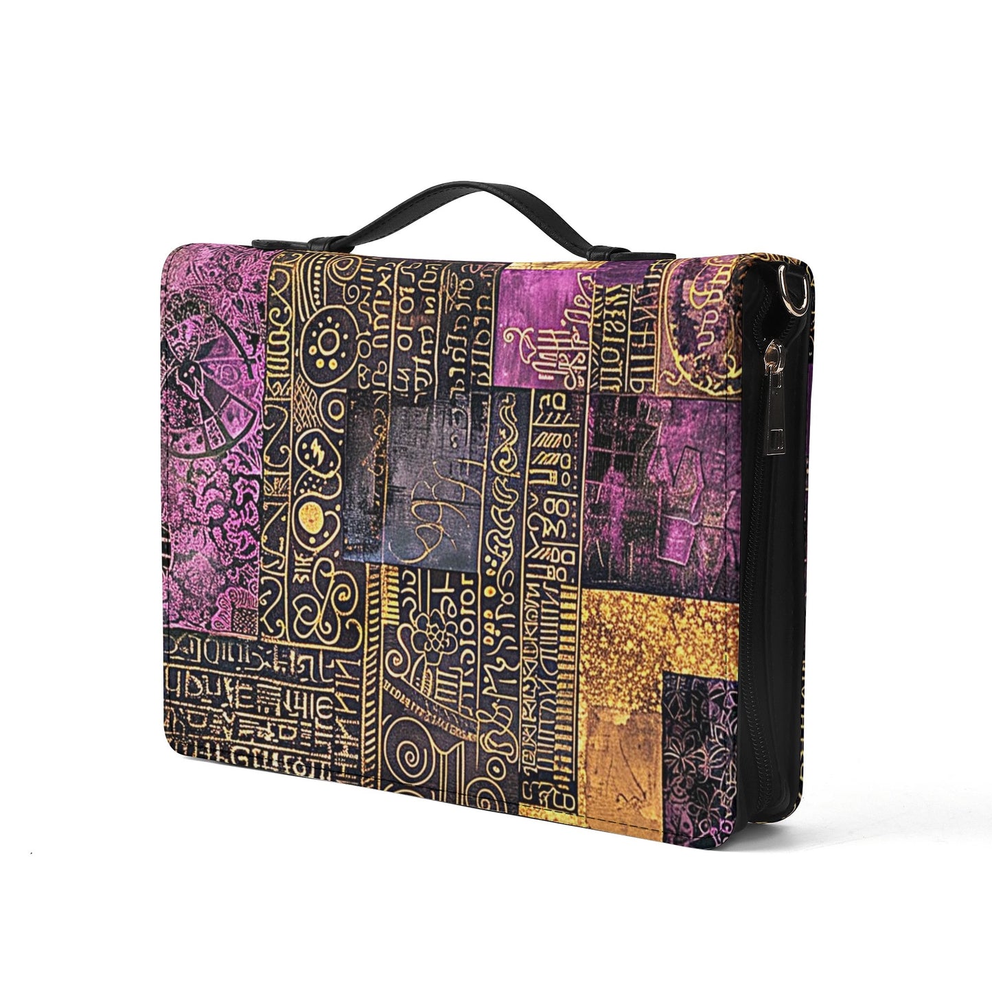 Ancient Writings / Books briefcase with internal pockets