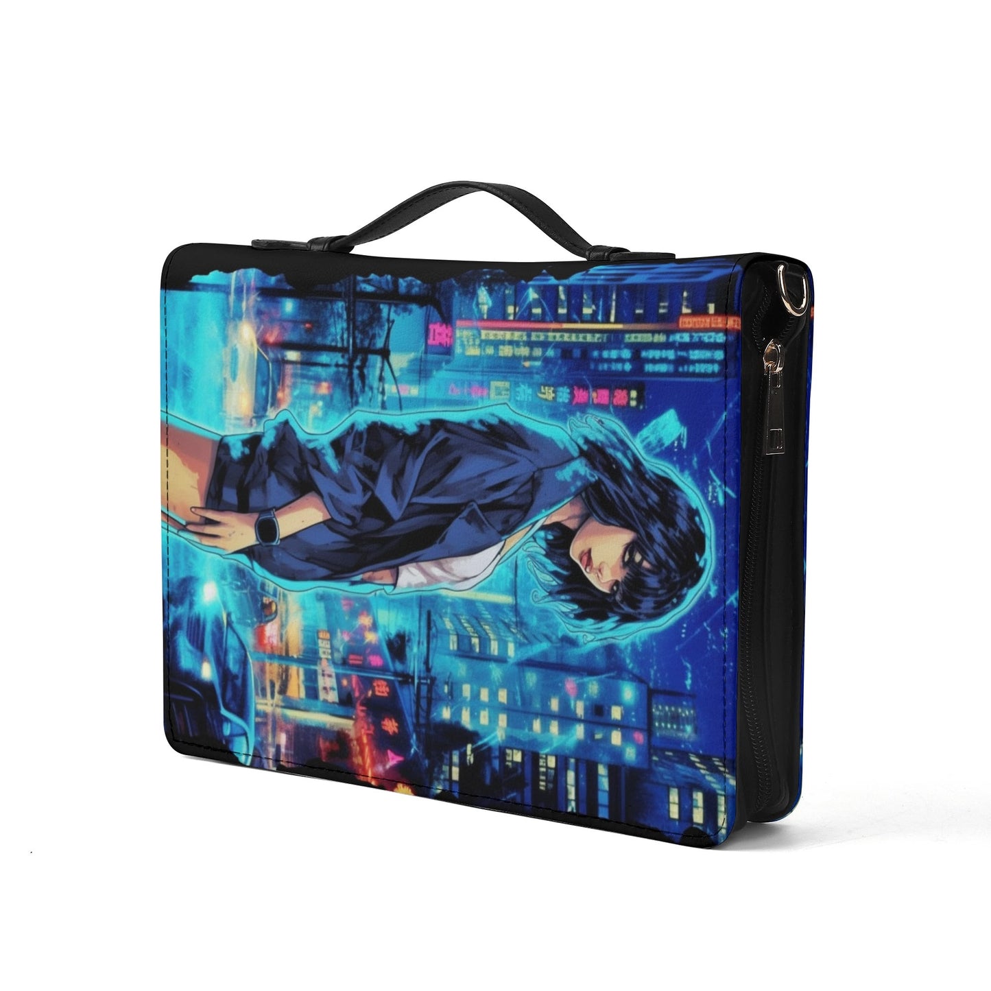 Manga Girl / Books briefcase with internal pockets