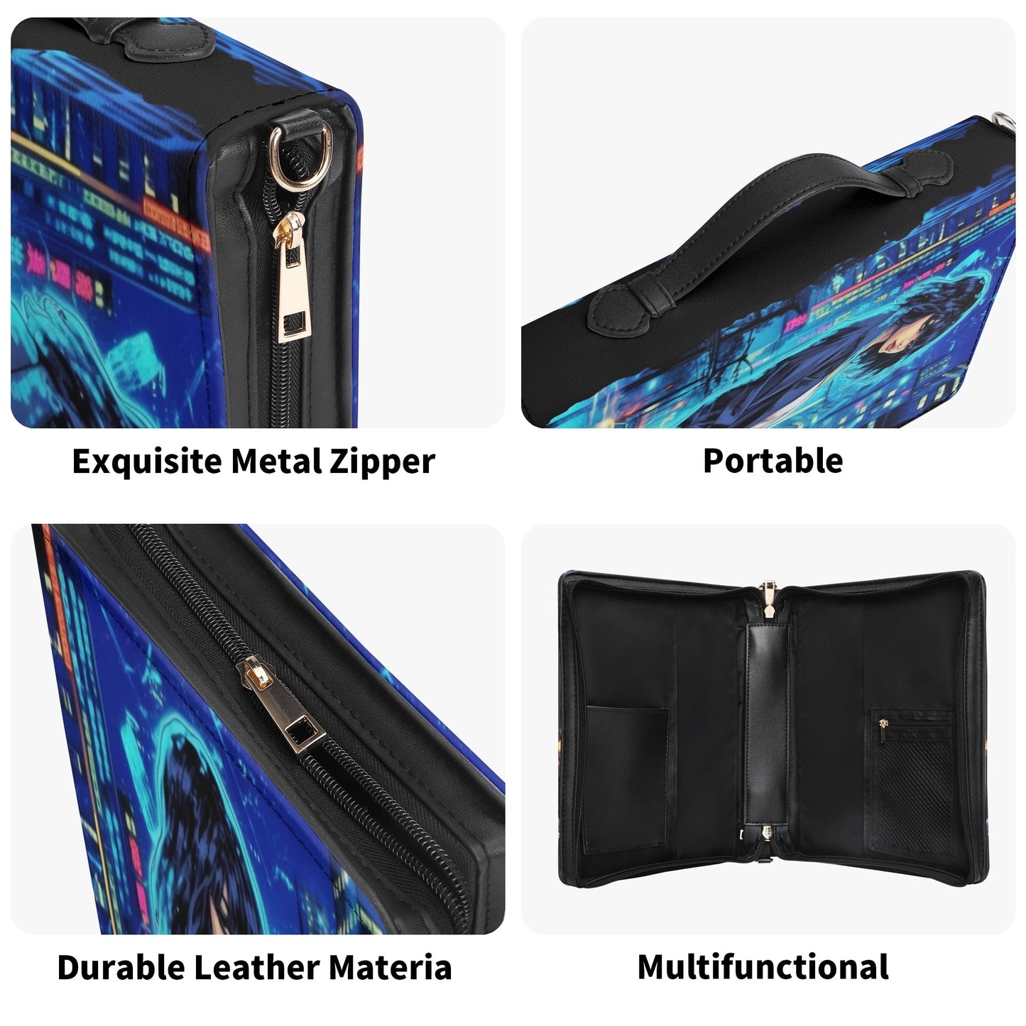 Manga Girl / Books briefcase with internal pockets