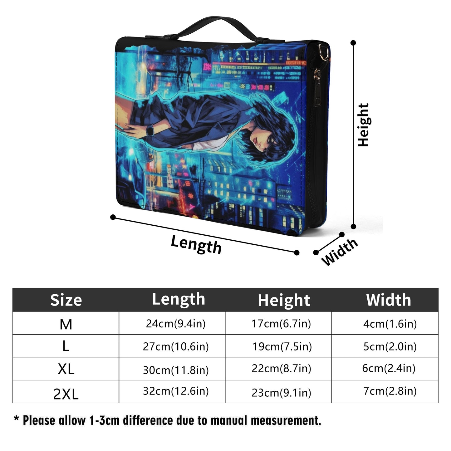 Manga Girl / Books briefcase with internal pockets