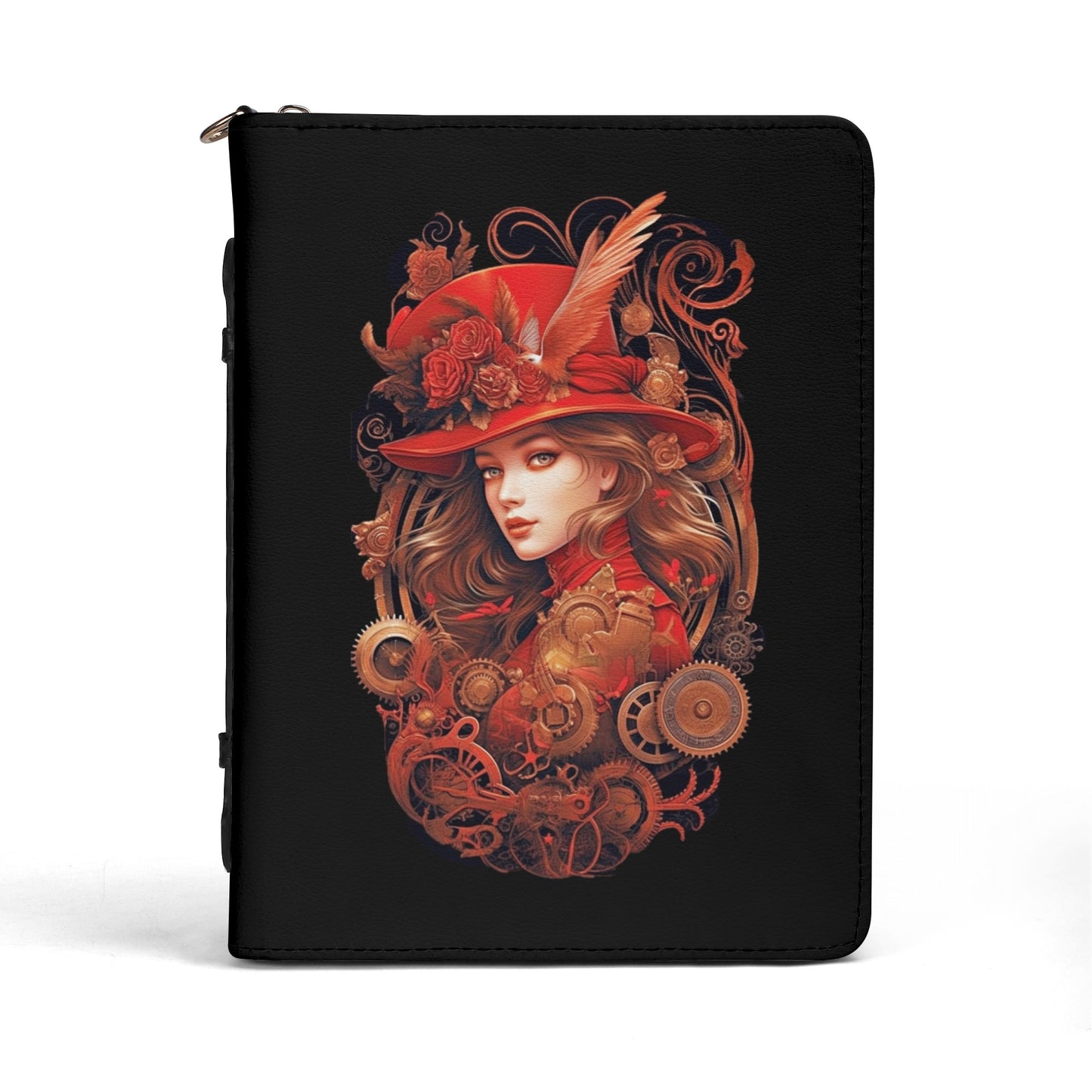 Steampunk Lady / Books briefcase with internal pockets