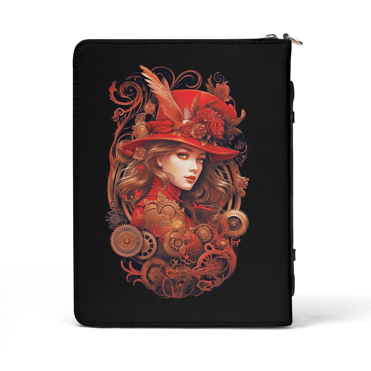Steampunk Lady / Books briefcase with internal pockets