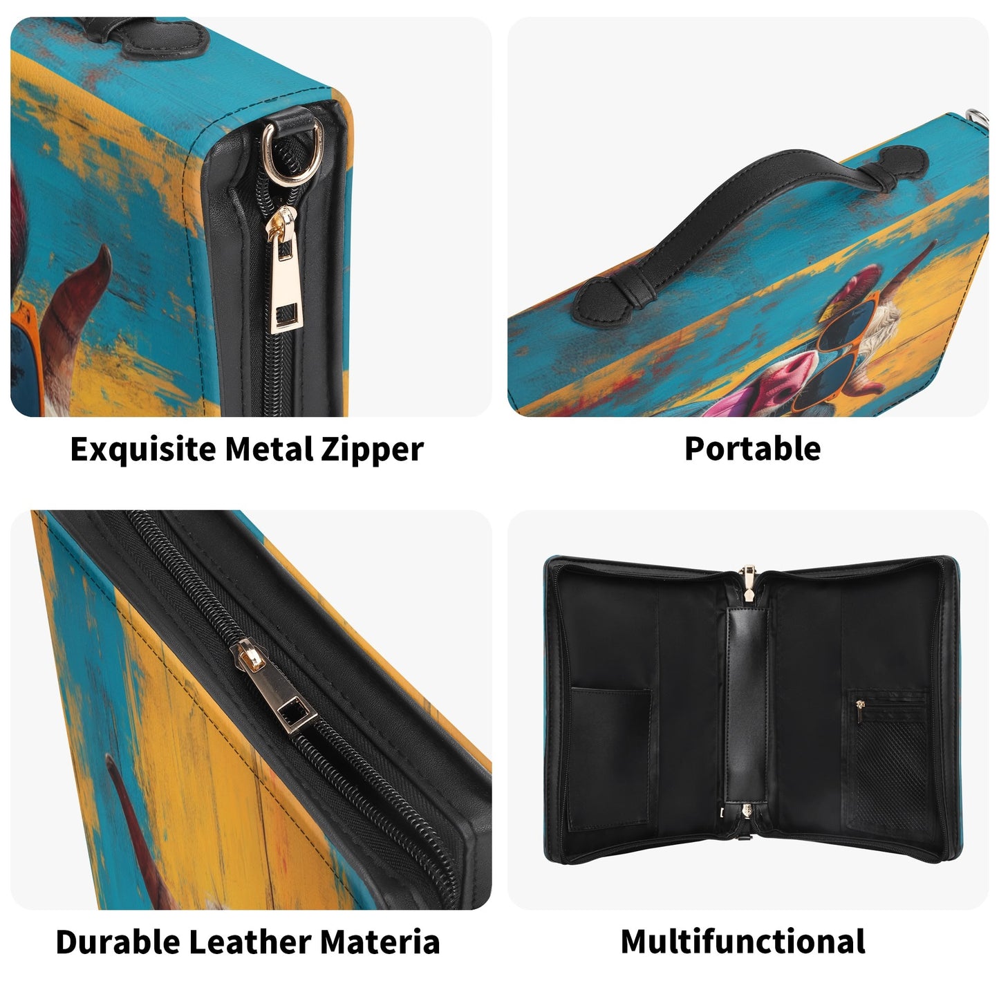Crazy Cow / Books briefcase with internal pockets