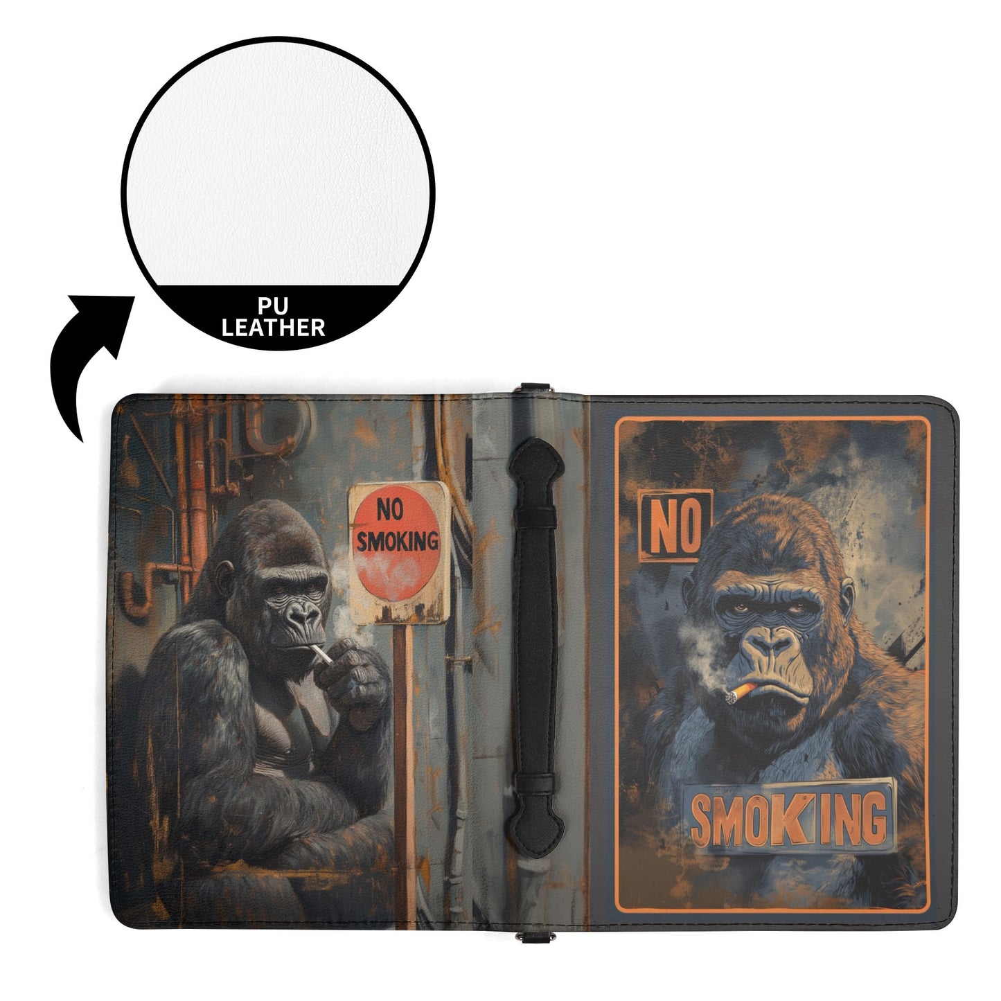 No Smoking / Books briefcase with internal pockets