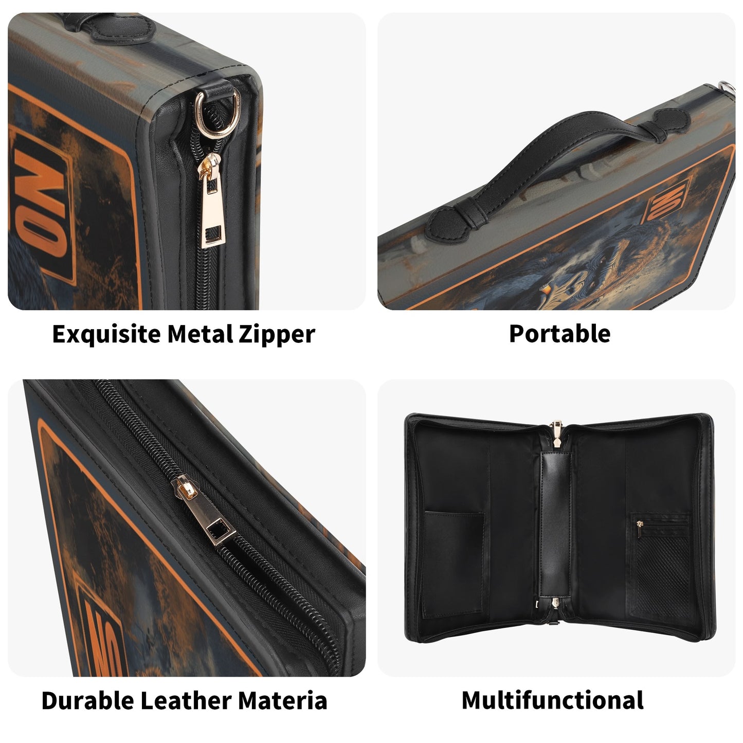 No Smoking / Books briefcase with internal pockets
