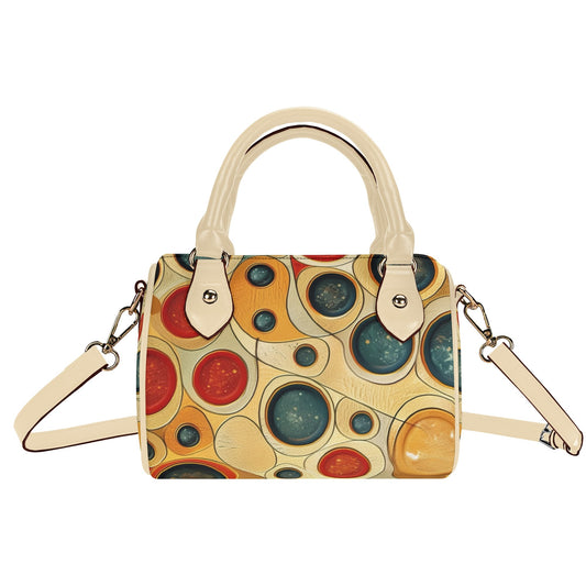 Marbles / Mini Boston Bag (Beige)