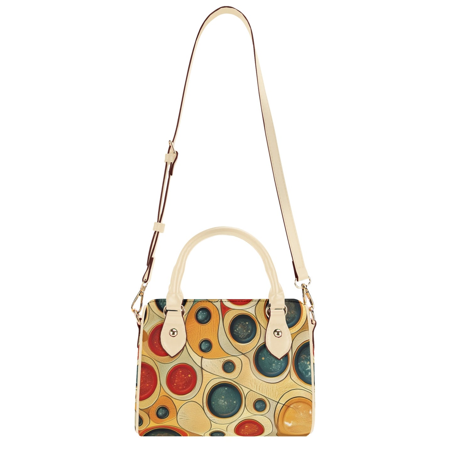Marbles / Mini Boston Bag (Beige)