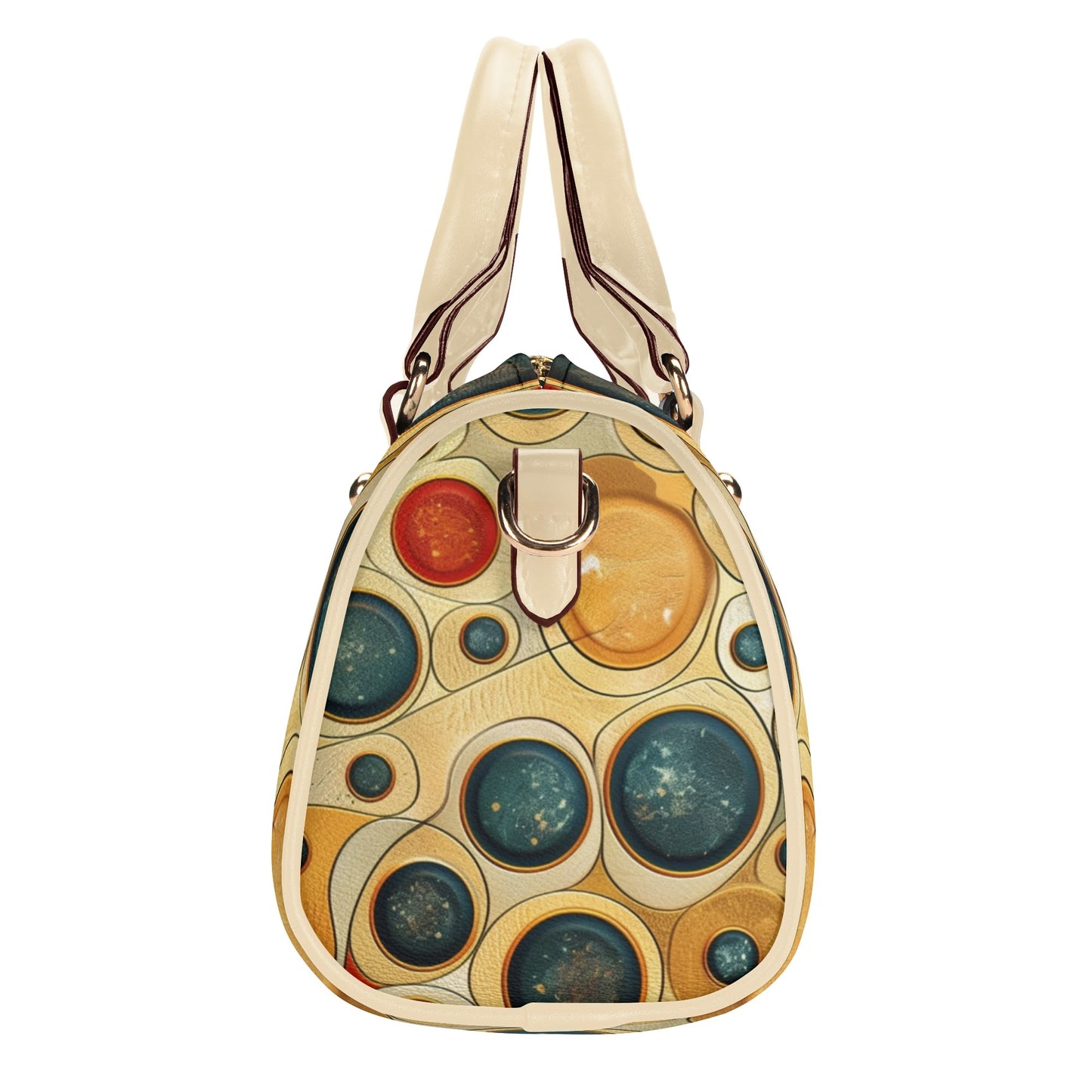 Marbles / Mini Boston Bag (Beige)