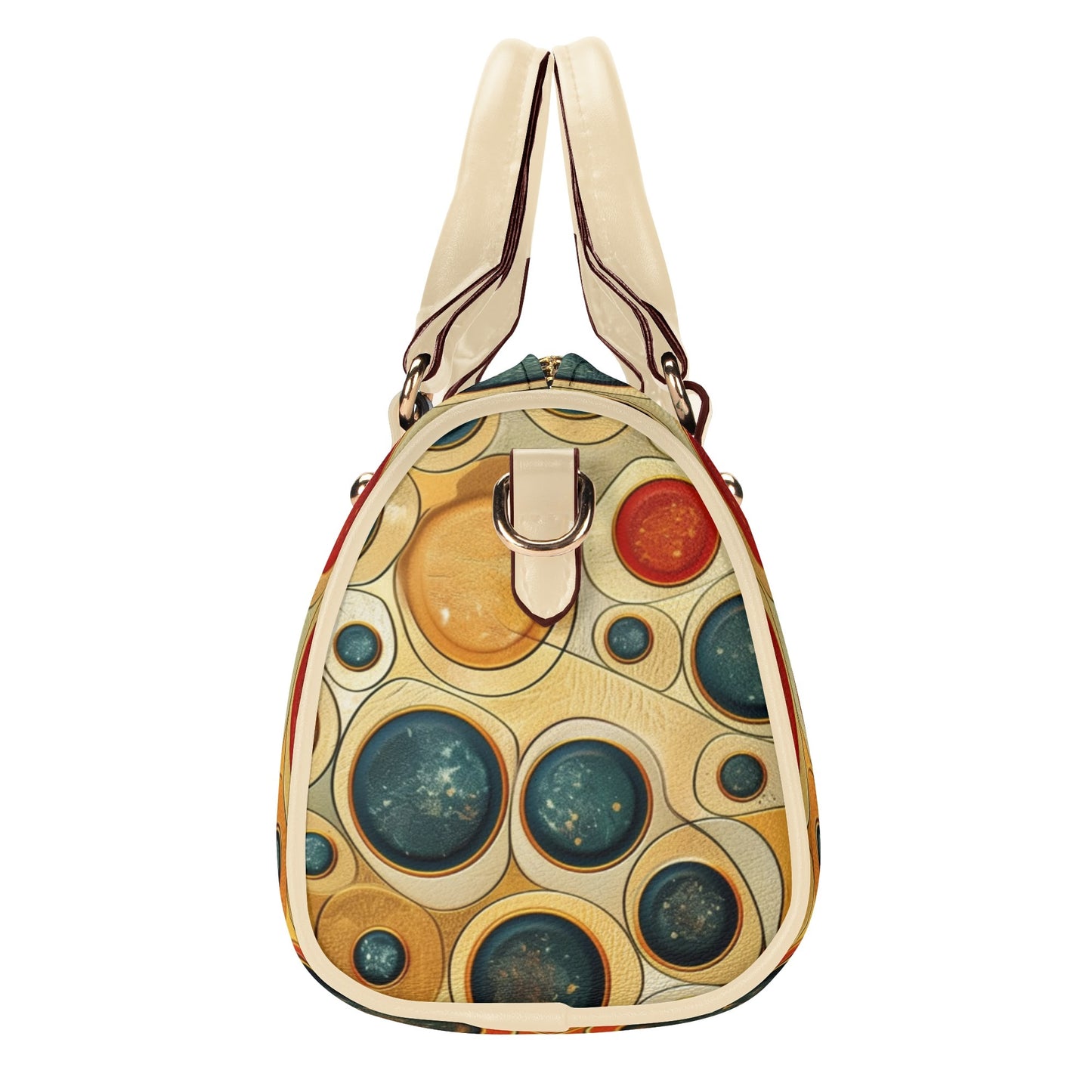 Marbles / Mini Boston Bag (Beige)