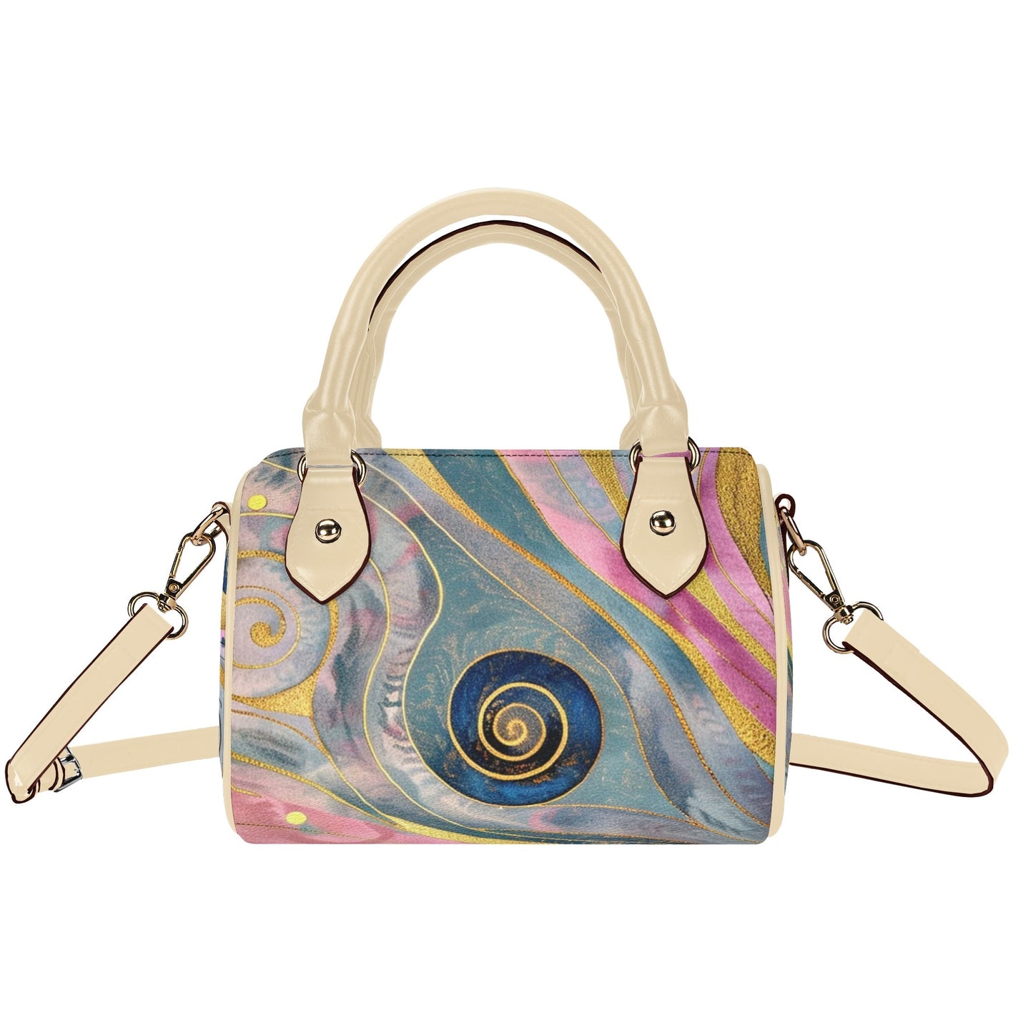 Pinky / Mini Boston Bag (Beige)