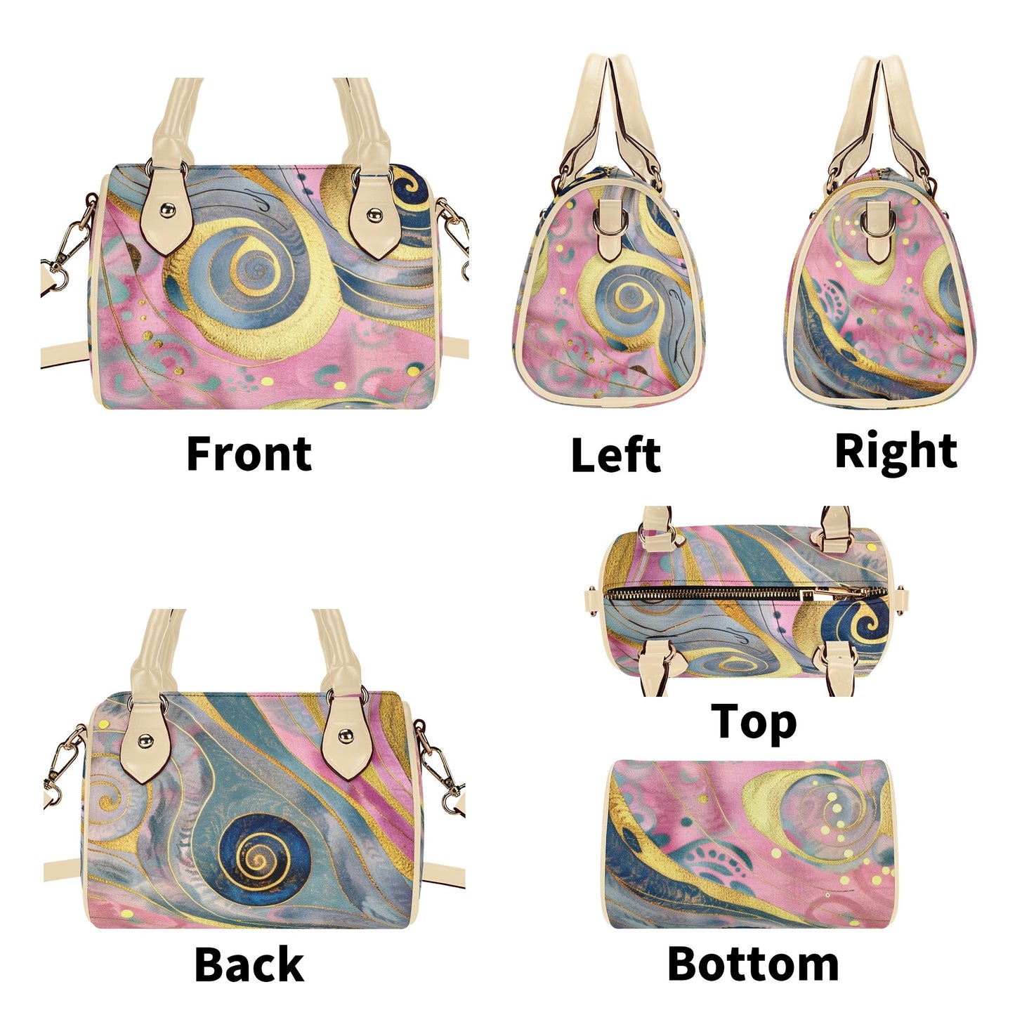 Pinky / Mini Boston Bag (Beige)